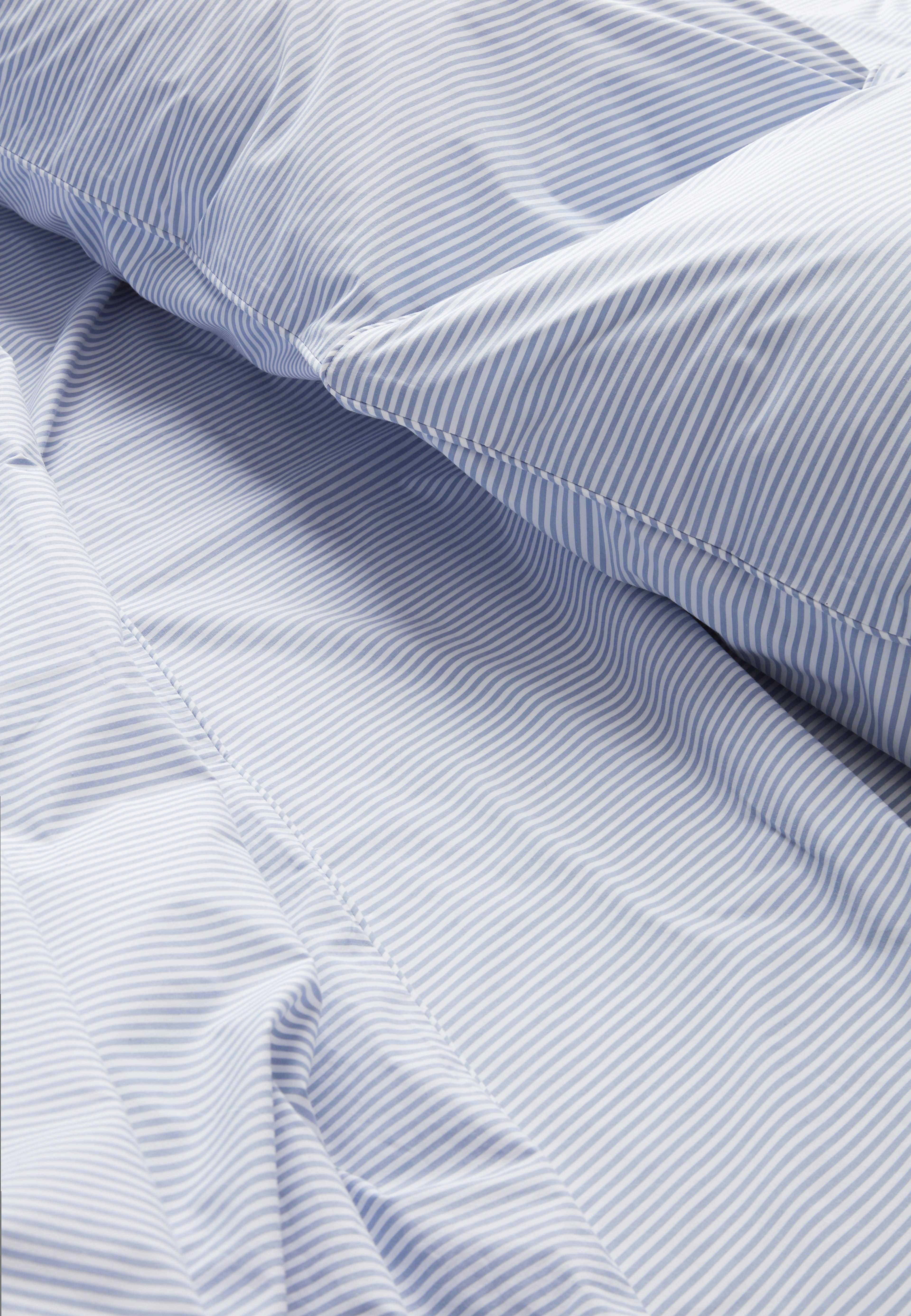 Randigt bäddset i percale 220x210 cm