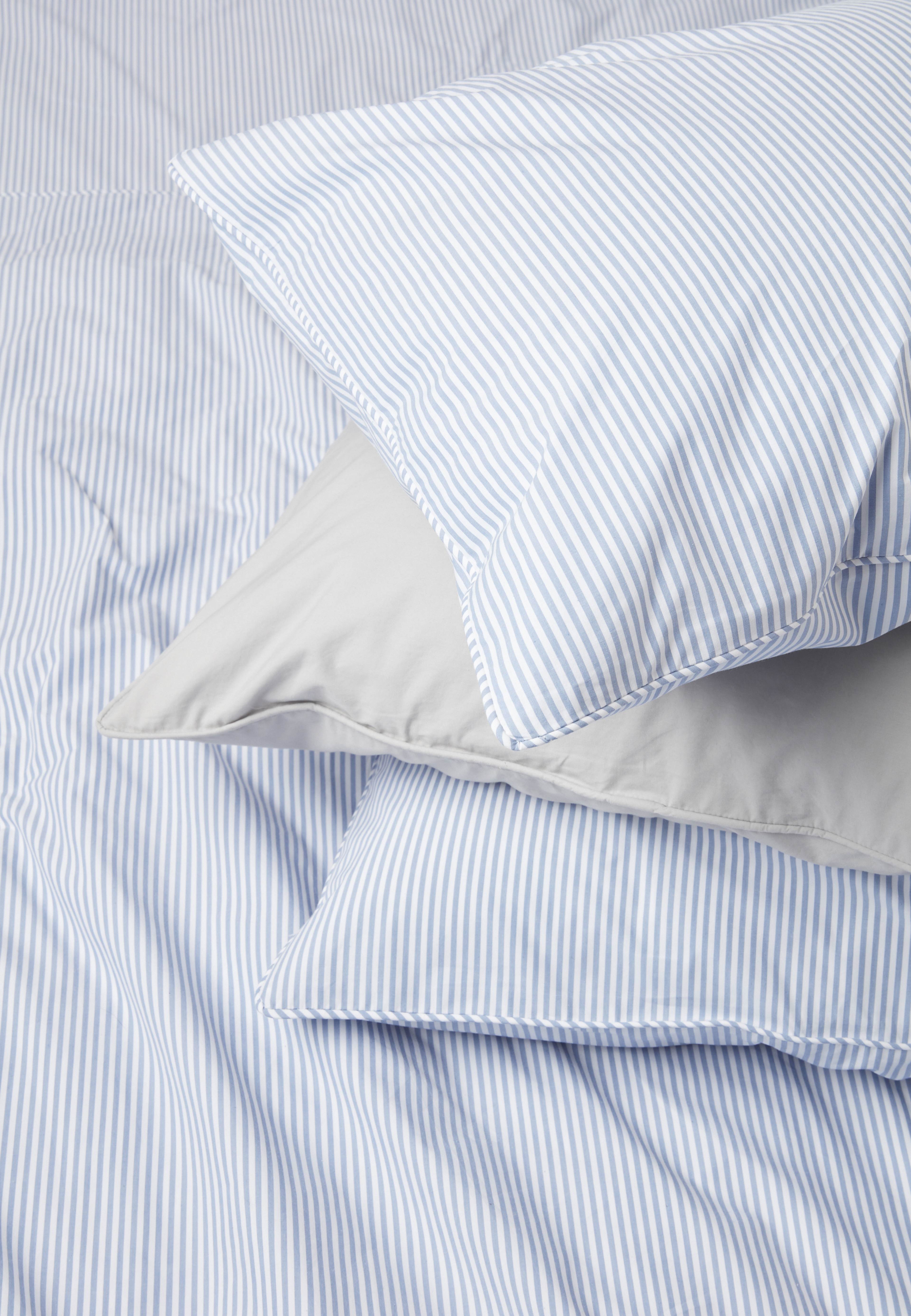 Randigt bäddset i percale 220x210 cm