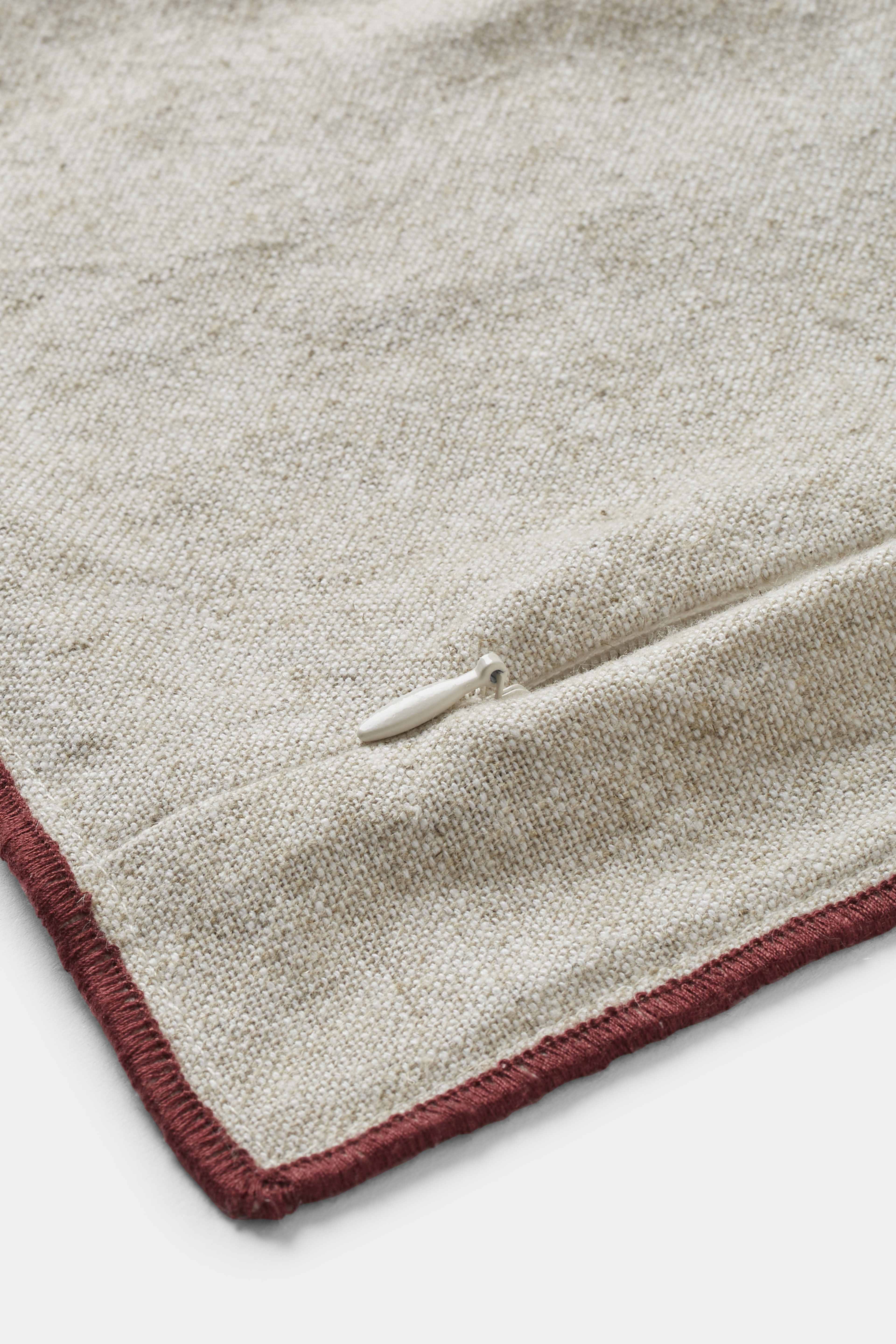 Kuddfodral i linnemix ROSETT 50x50 cm