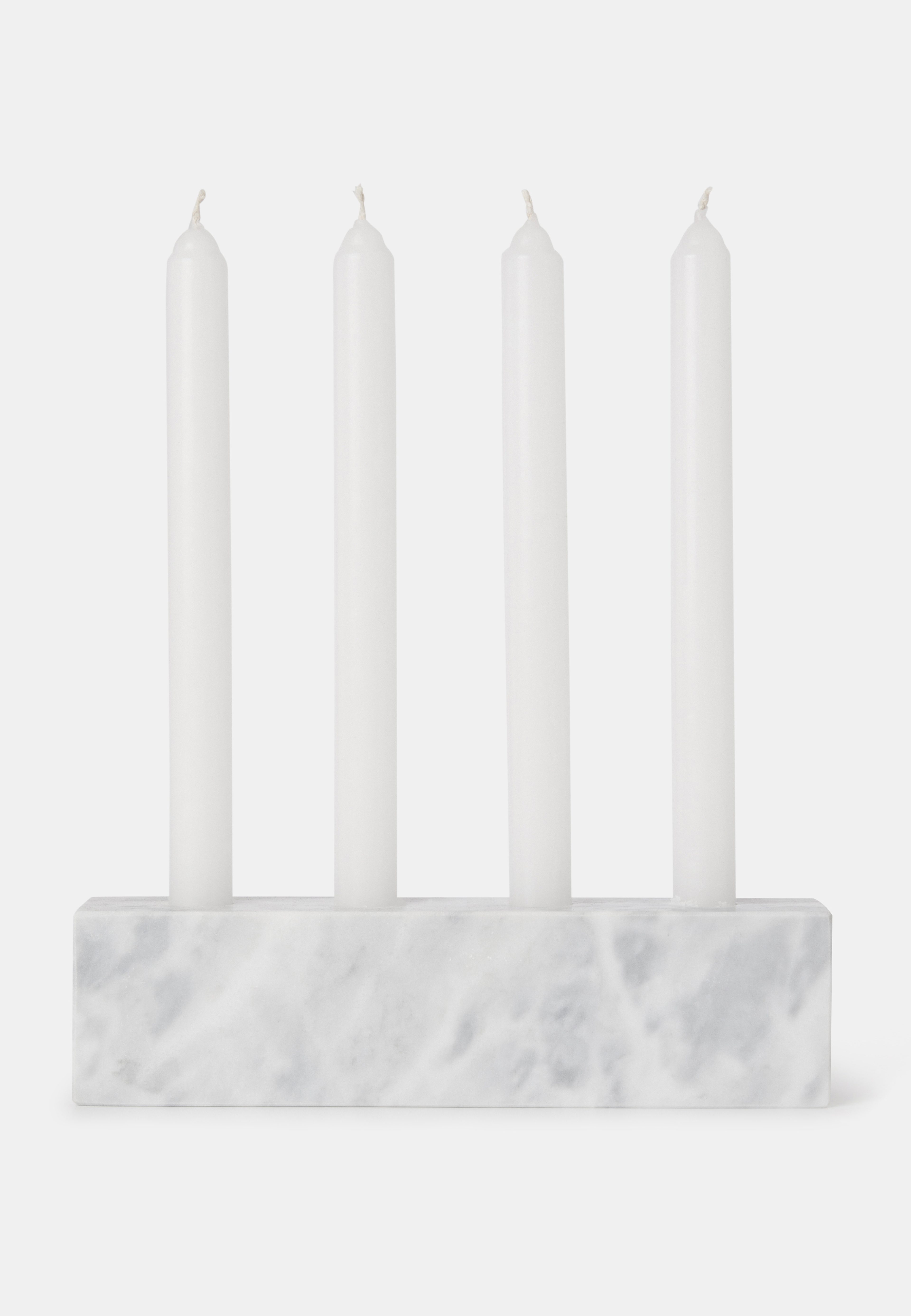 Adventsljusstake i marmor BLOCK