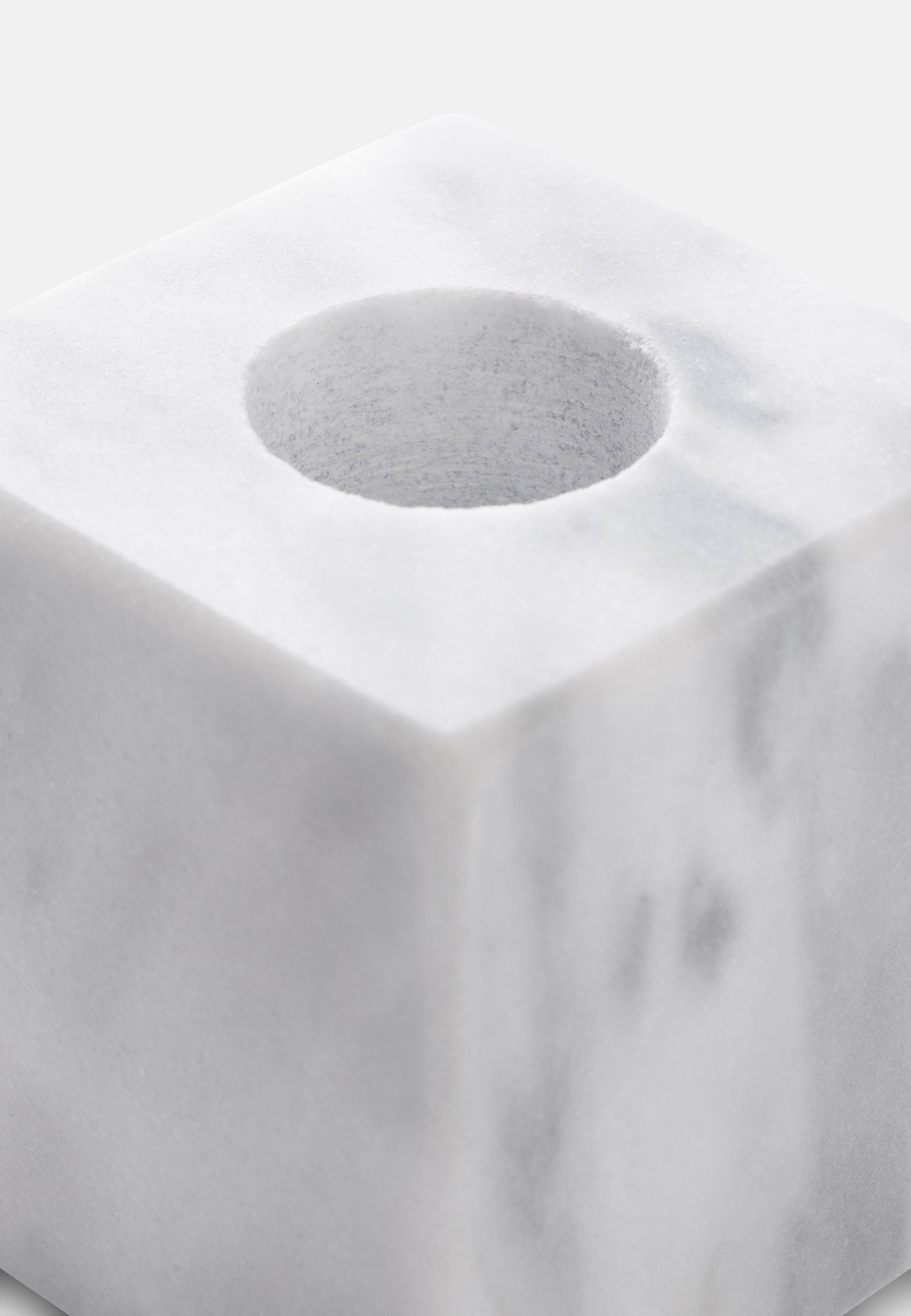 Ljusstake i marmor BLOCK 5 cm