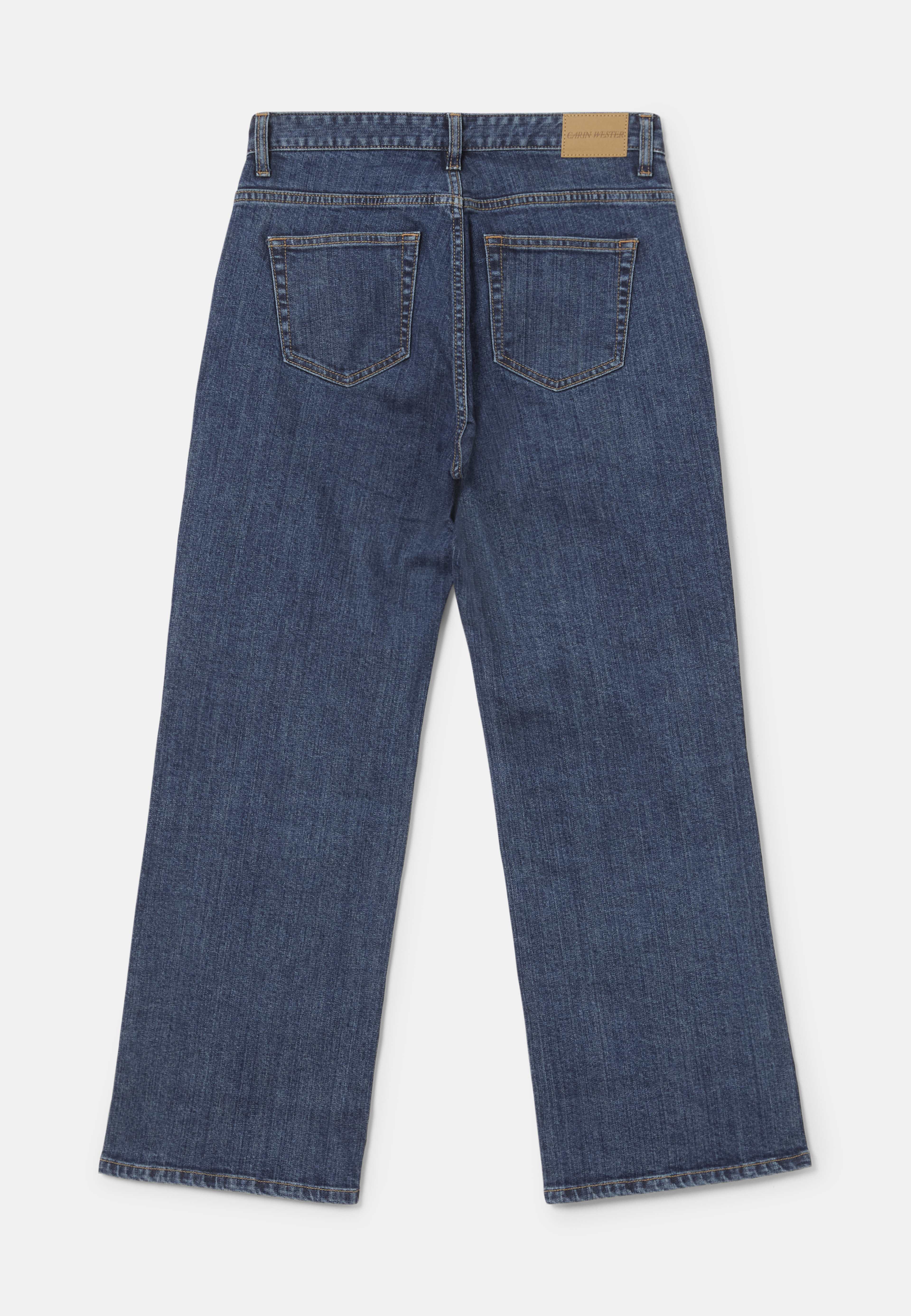 Croppade jeans med raka ben BROOKE