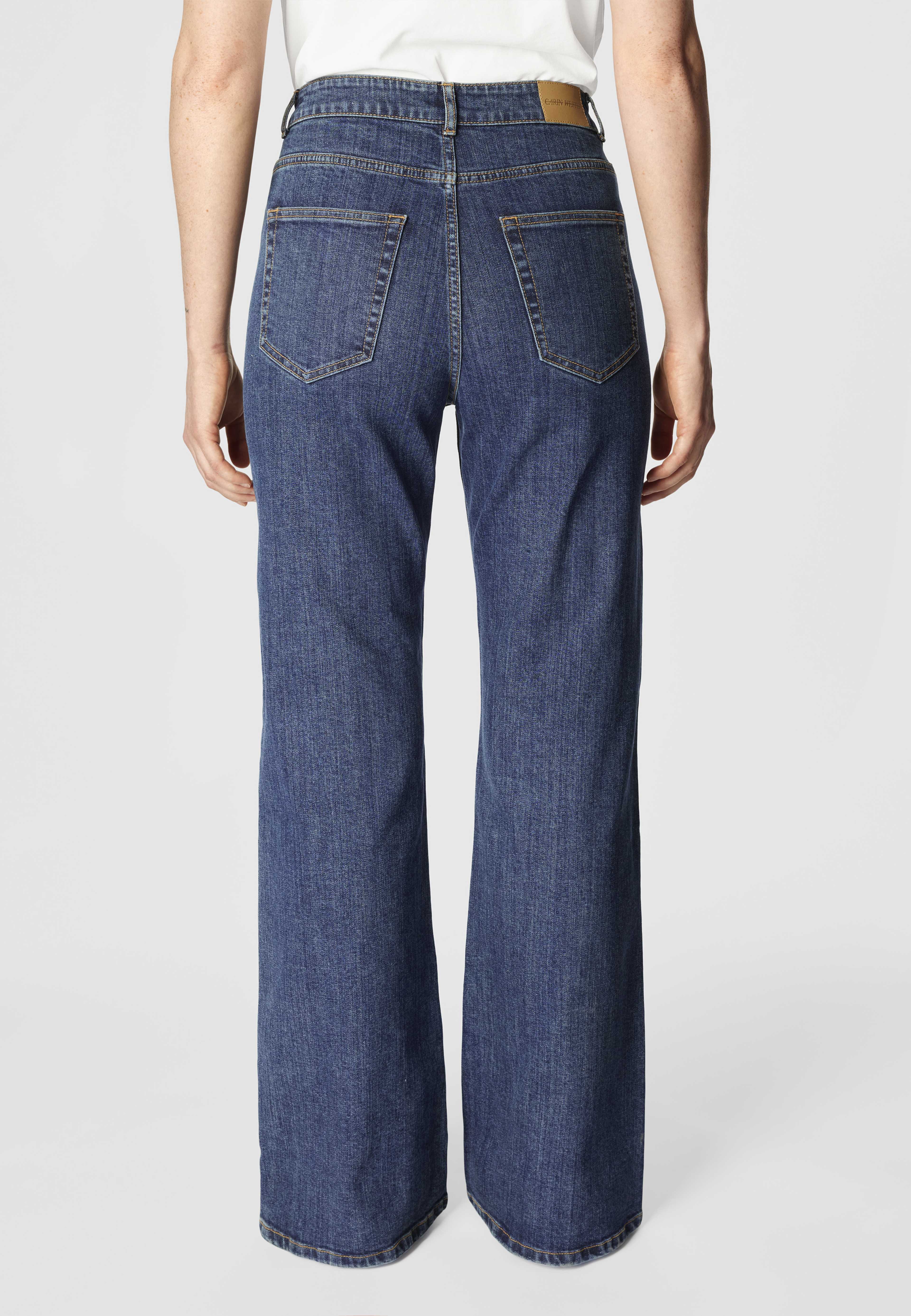 Raka jeans med hög midja CINDY