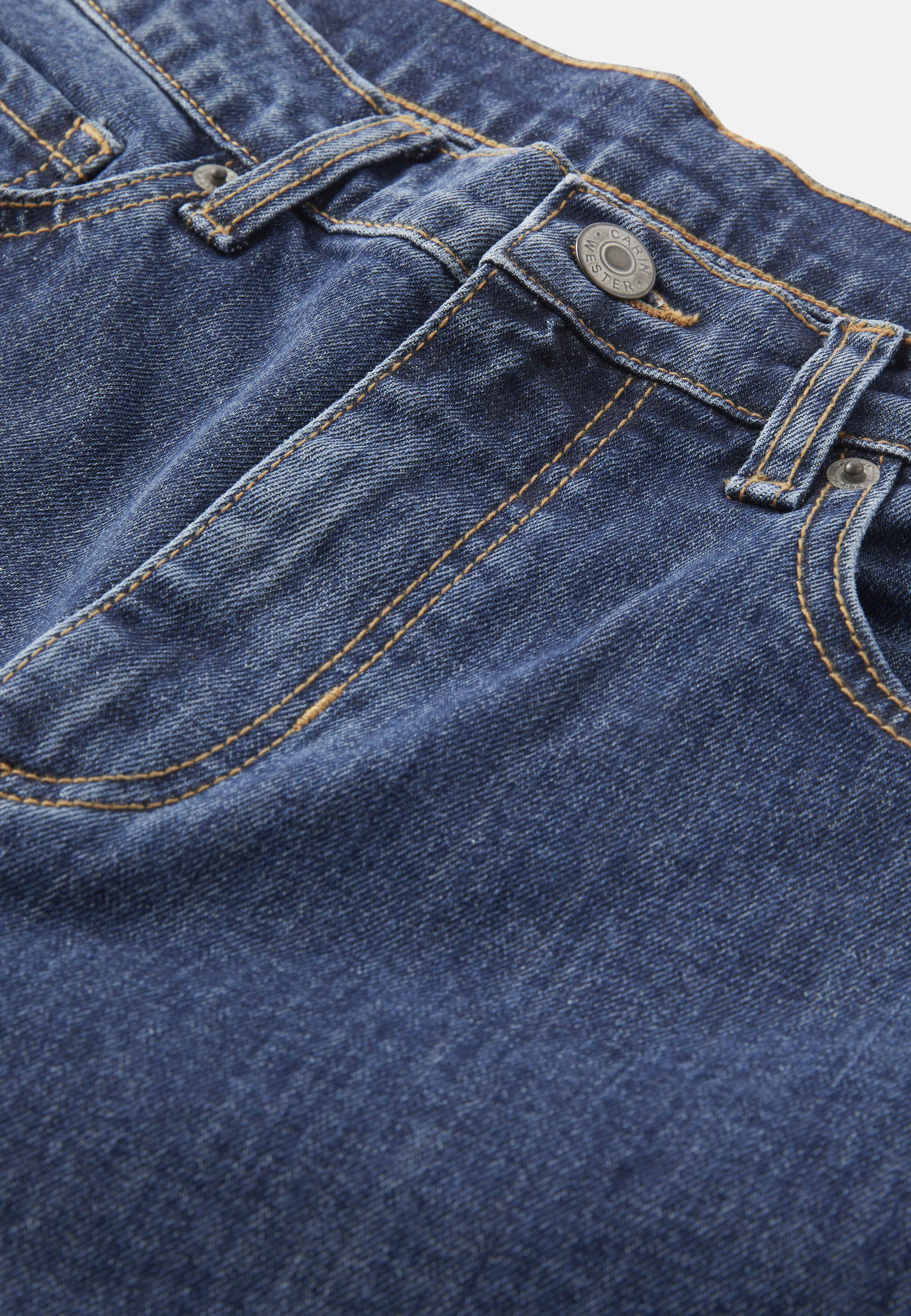Croppade jeans med rak passform CARA