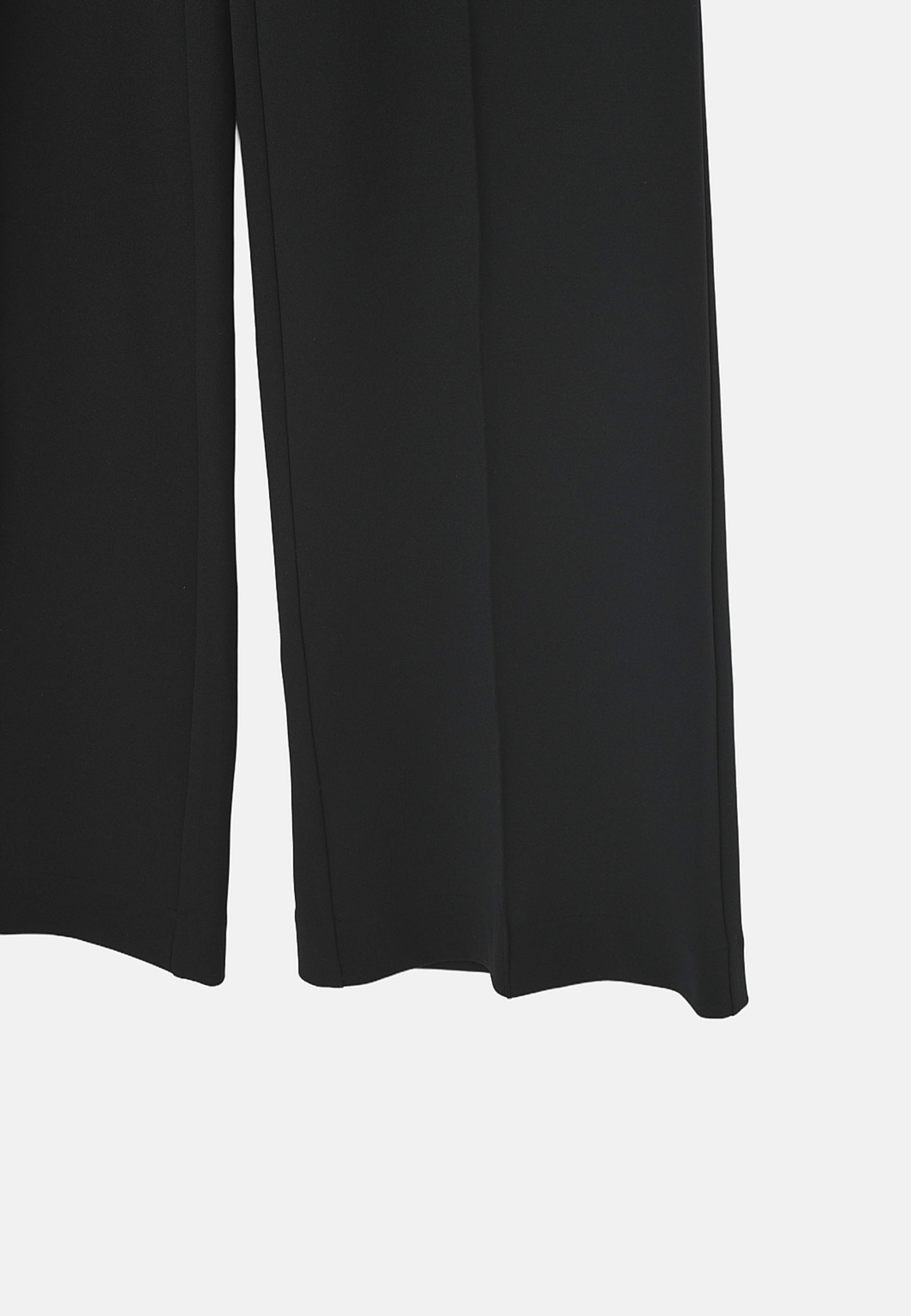 Raka byxor med pressveck BOLZANO, från Carin Wester, i färgen Black. Klicka för att öppna bilden i stort format