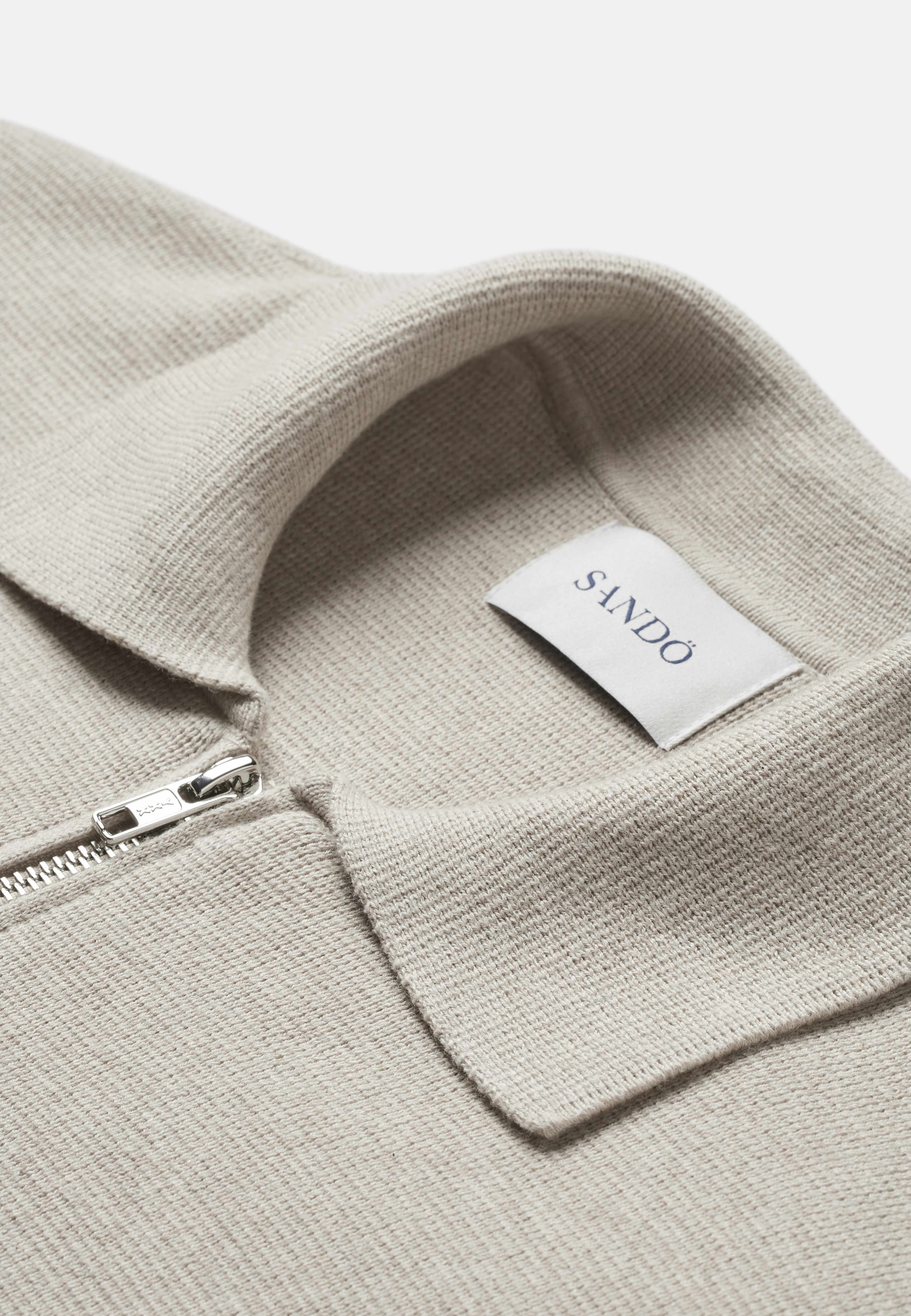 Cardigan med dubbelzip
