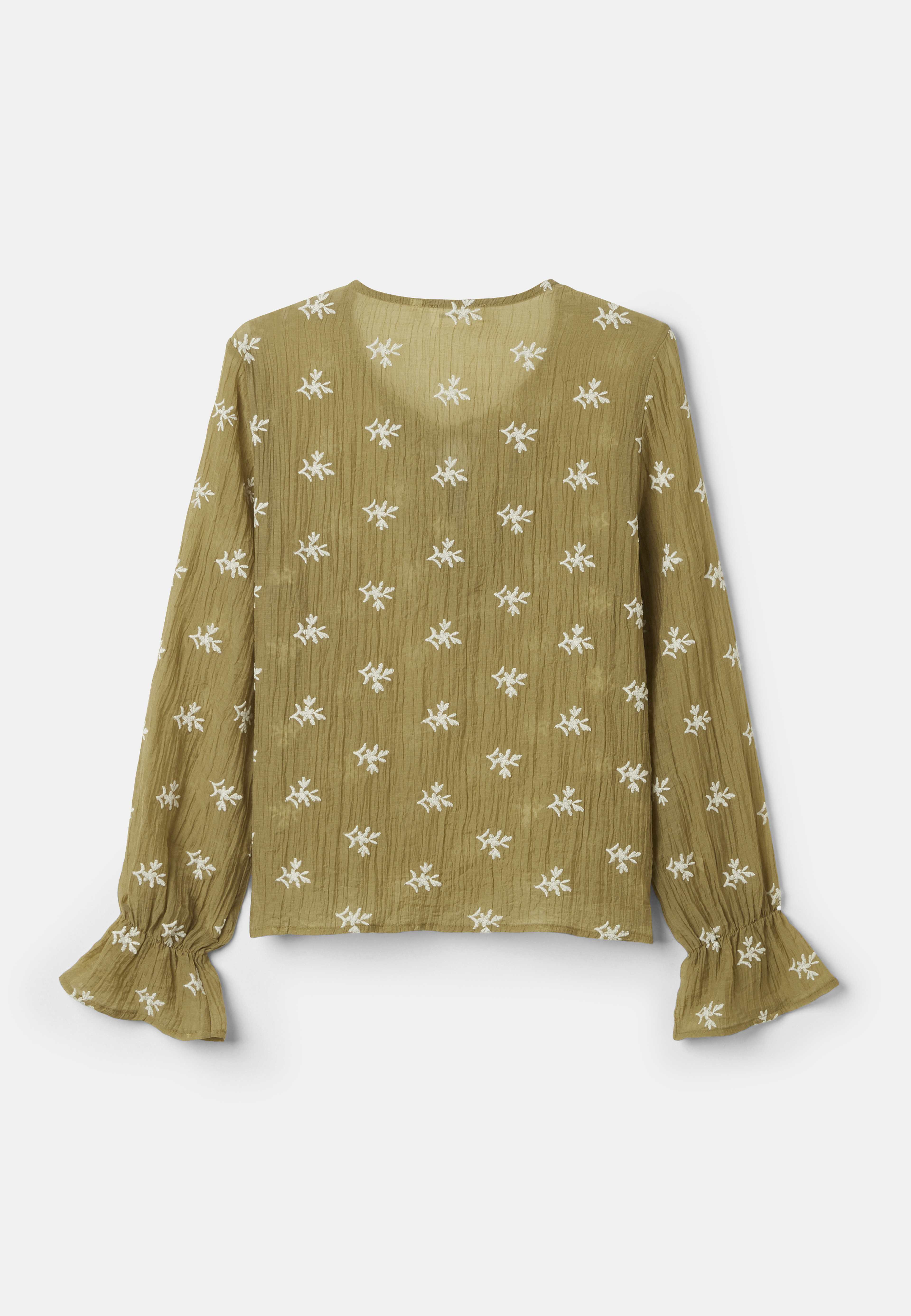 Blus med broderi APULIEN