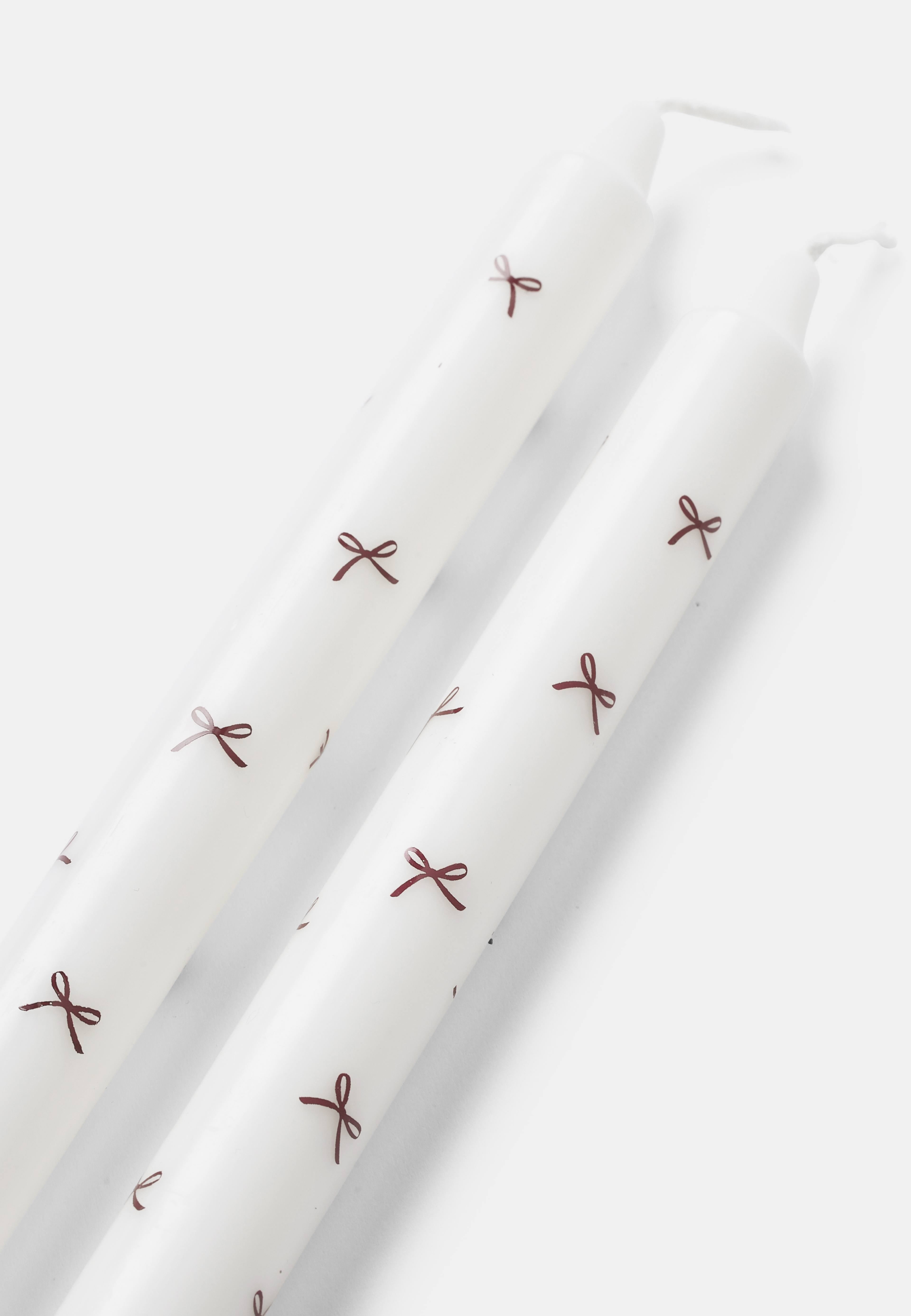 Mönstrade julljus 24 cm, 2-pack