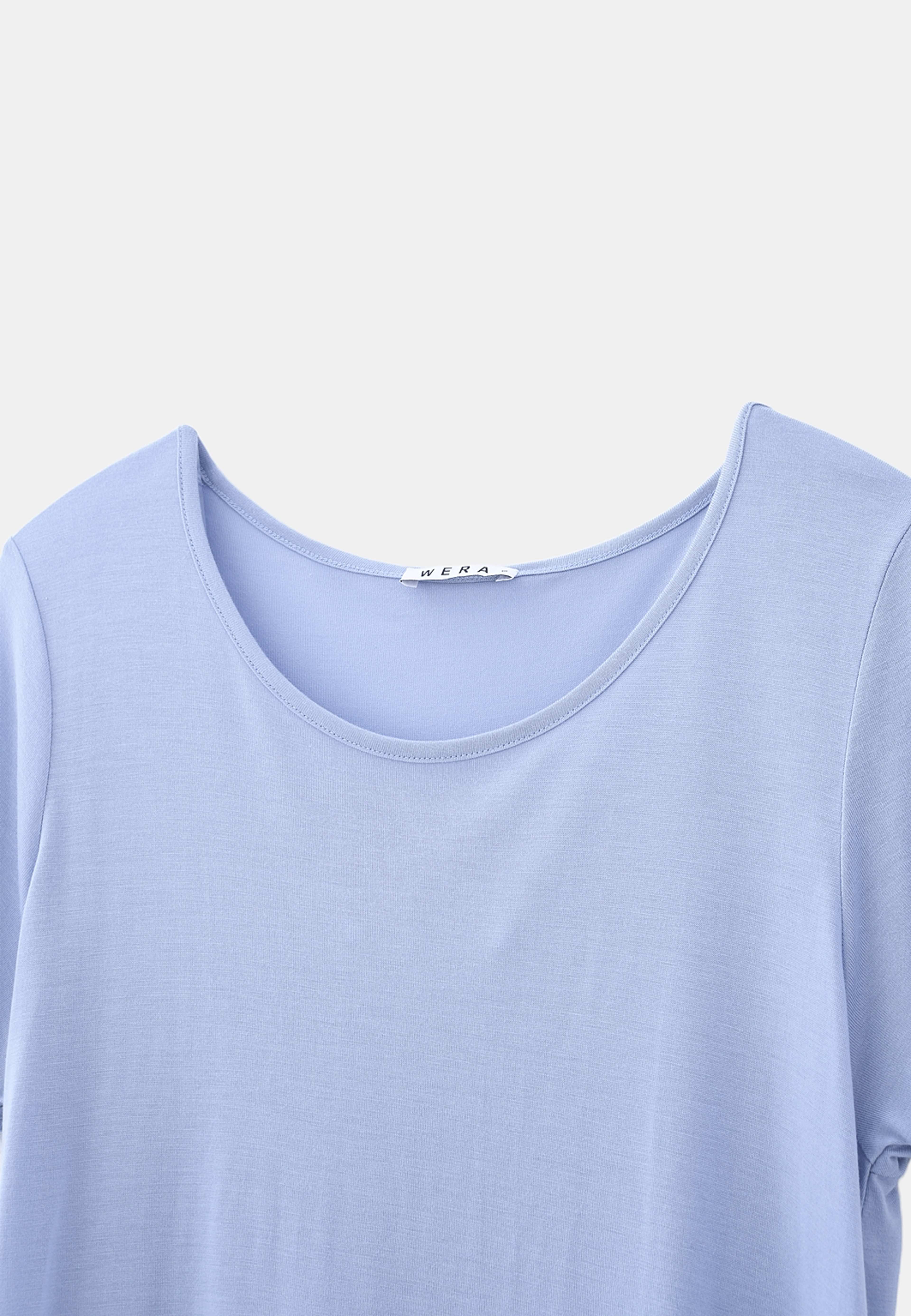 T-shirt med båtringning FREDRIKA, från Wera, i färgen Lt Blue. Klicka för att öppna bilden i stort format