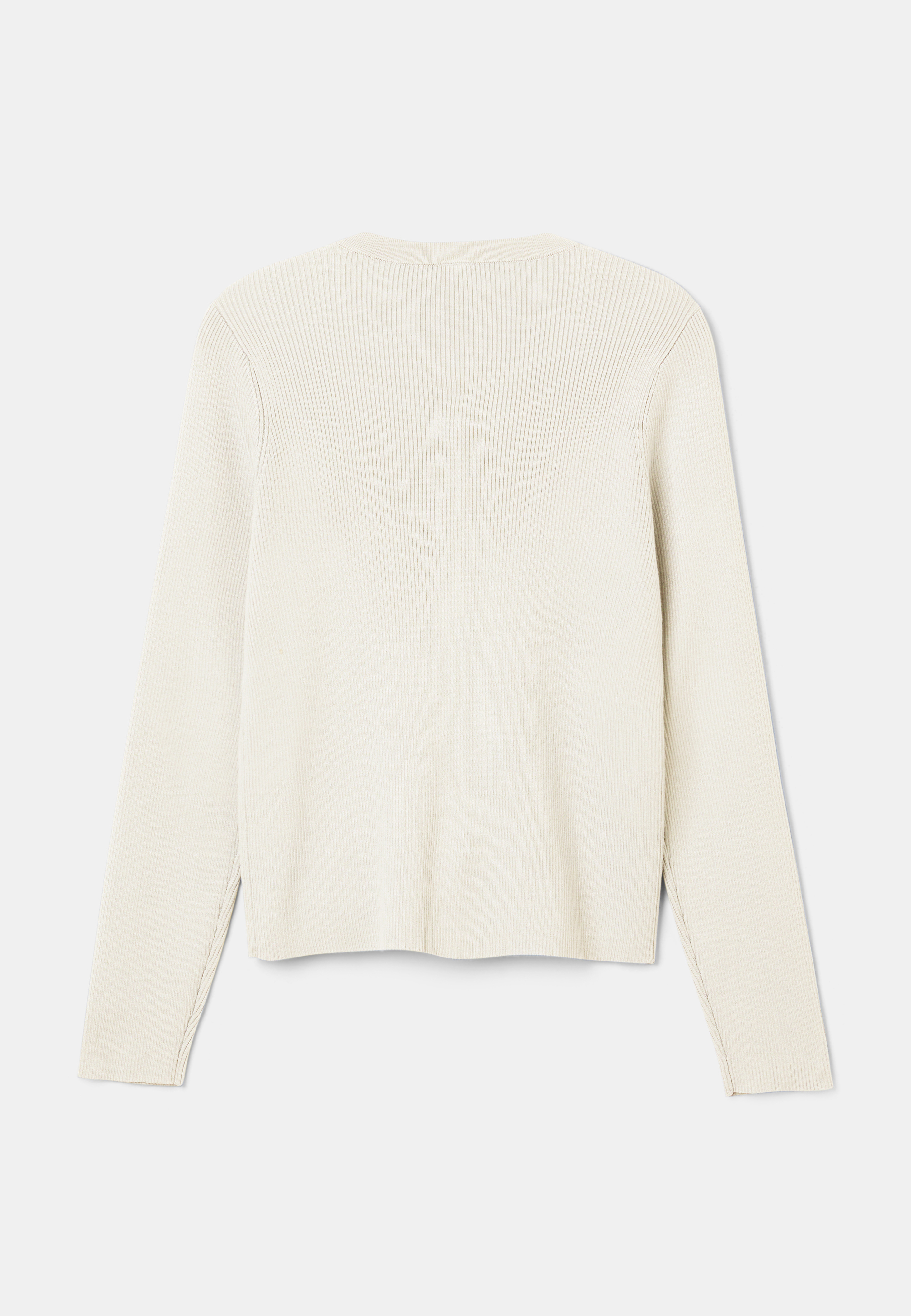 Ribbstickad cardigan INGRID