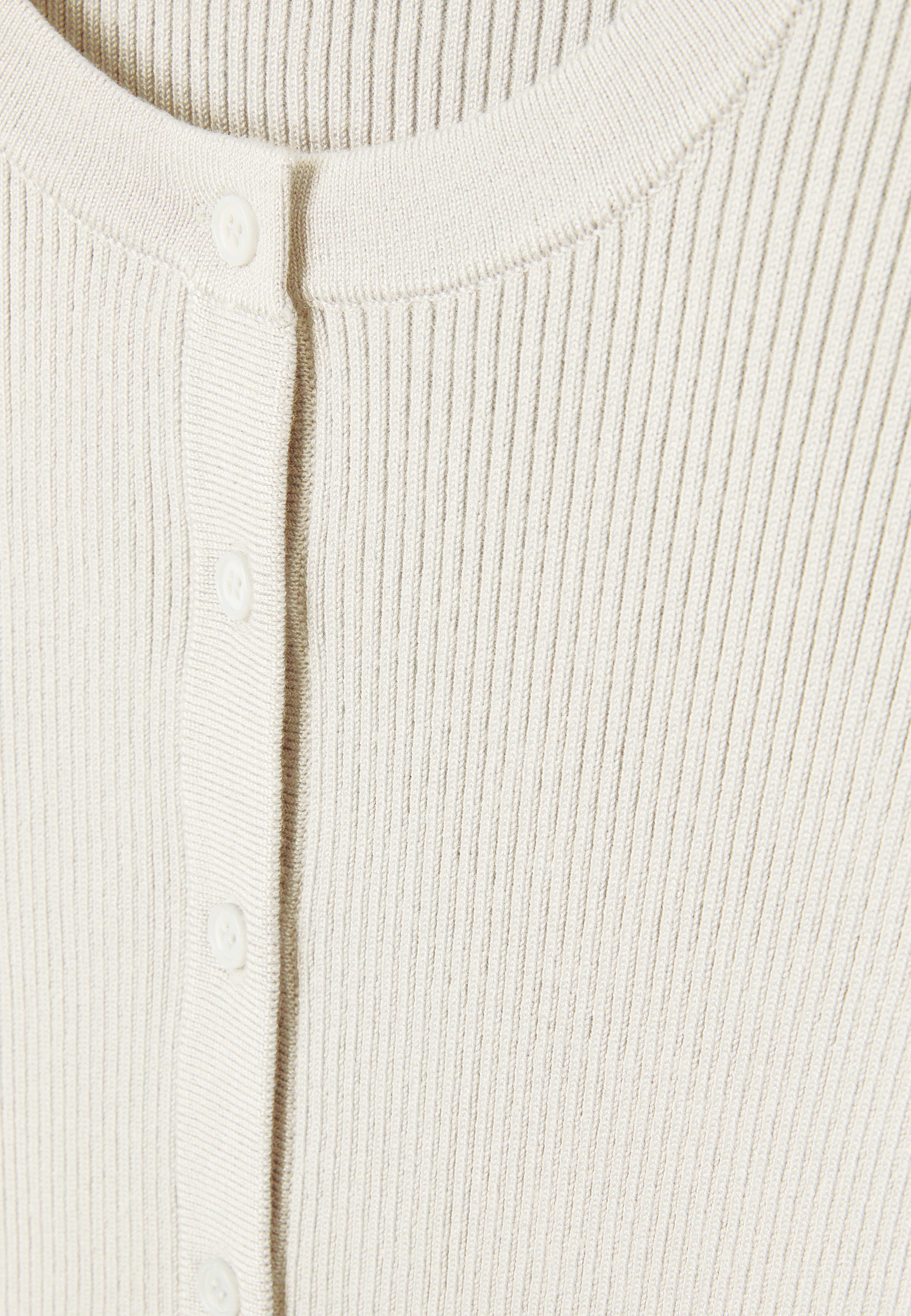 Ribbstickad cardigan INGRID