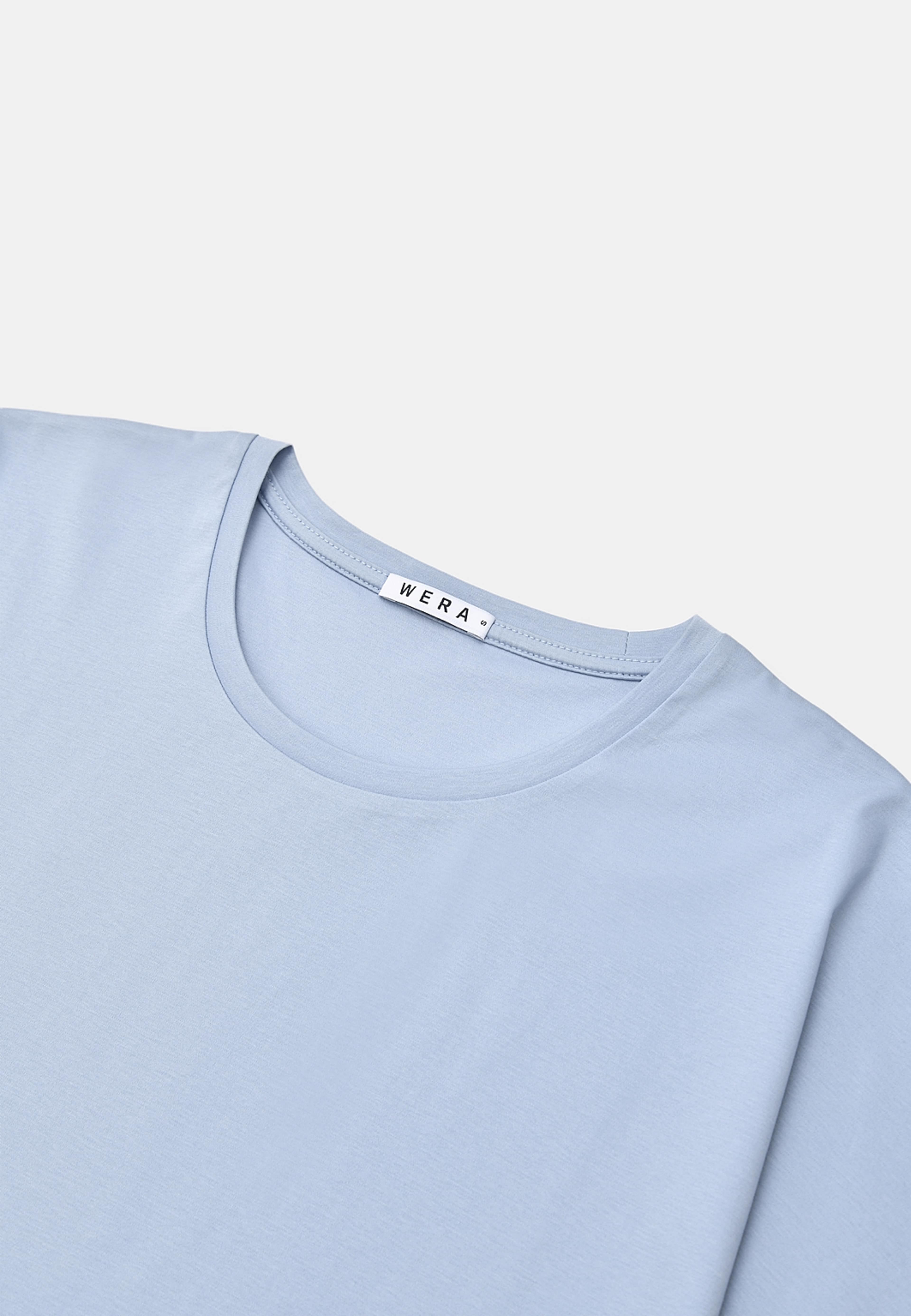 T-shirt med holkärm SORRENTO, från Wera, i färgen Blue. Klicka för att öppna bilden i stort format