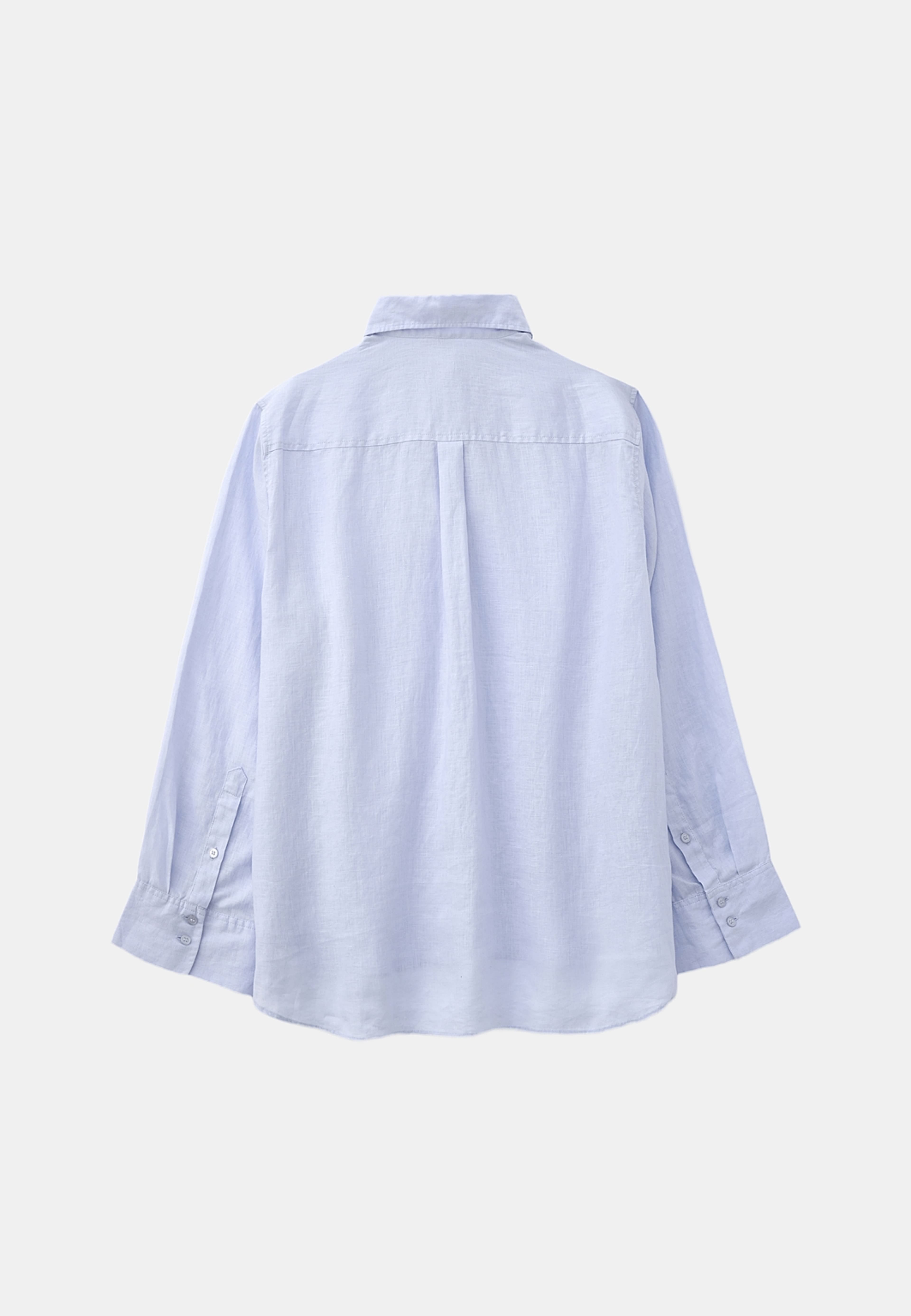 Linneskjorta ANYA, från Wera, i färgen Blue. Klicka för att öppna bilden i stort format