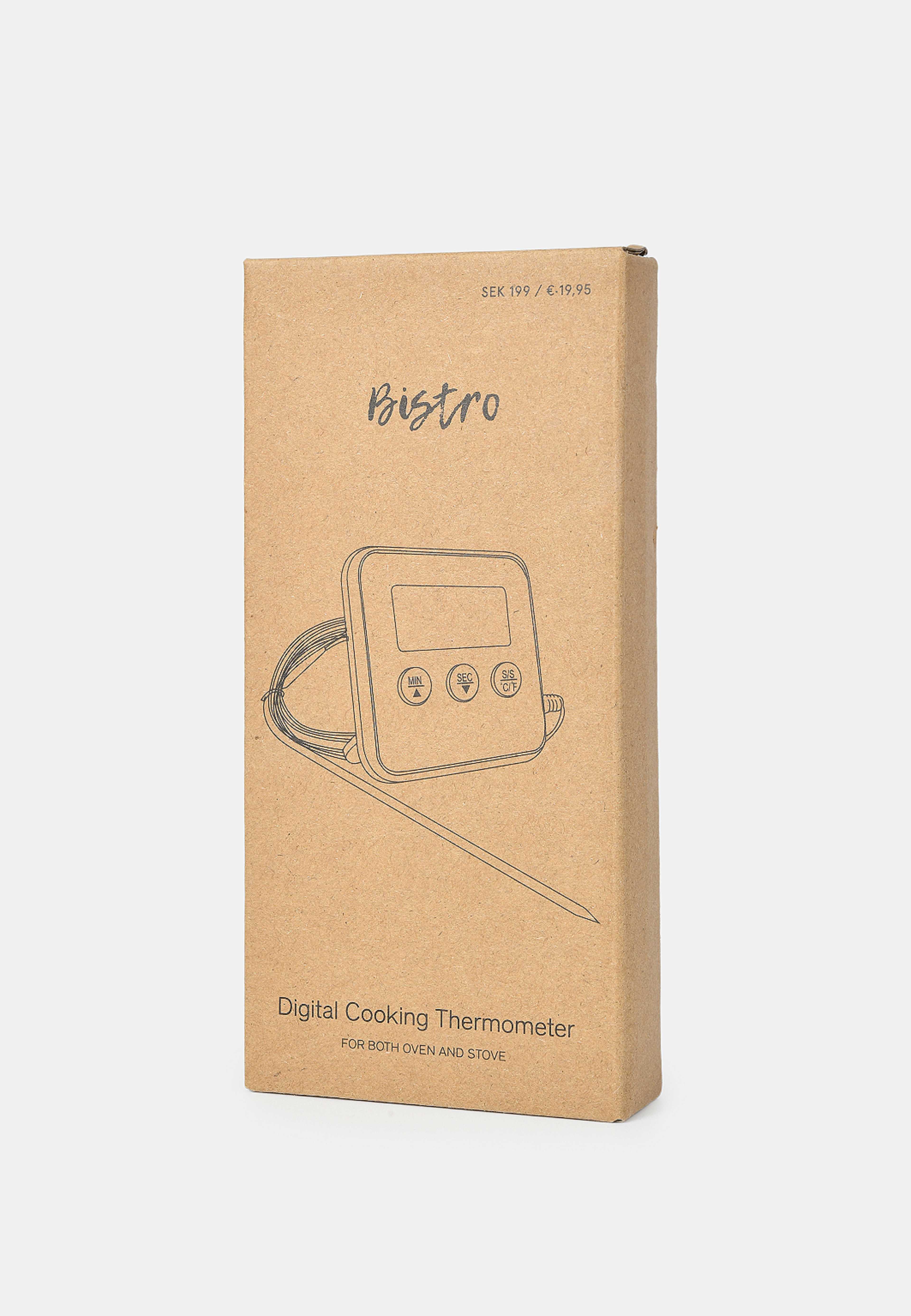 Digital kökstermometer med timer BISTRO, från Åhléns Home, i färgen Black. Klicka för att öppna bilden i stort format