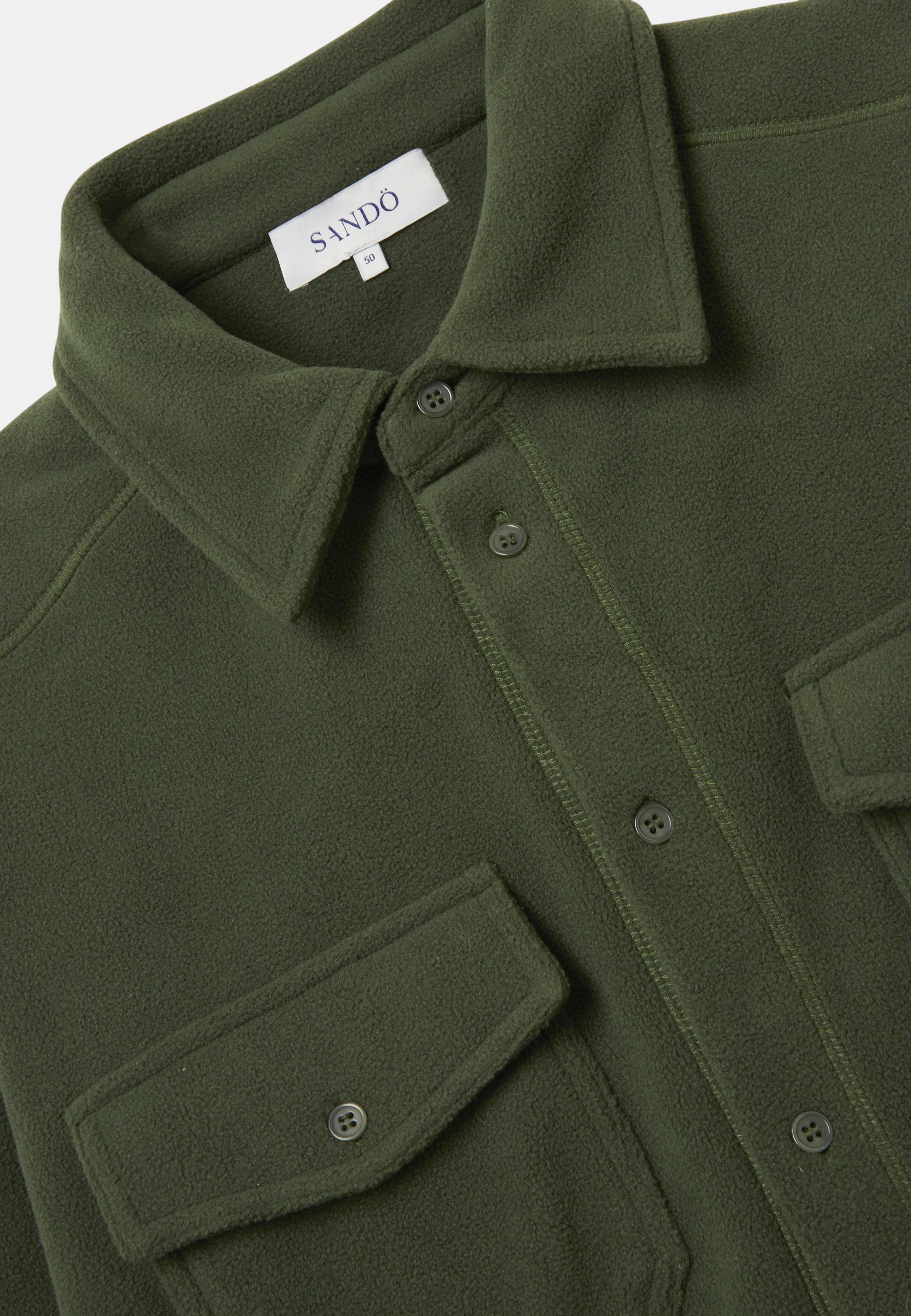 Overshirt i fleece RAMSEY