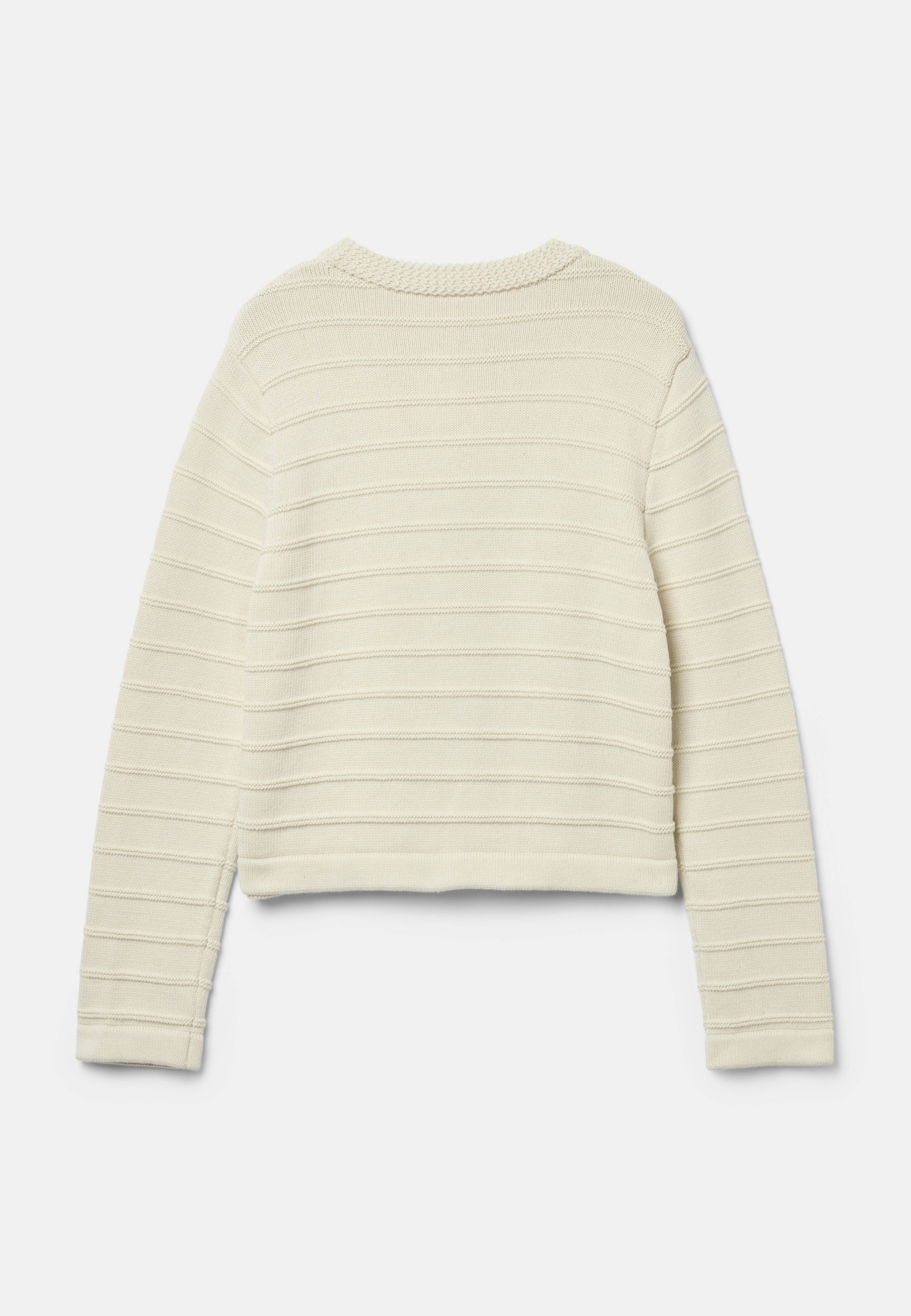 Strukturstickad cardigan GUNVOR
