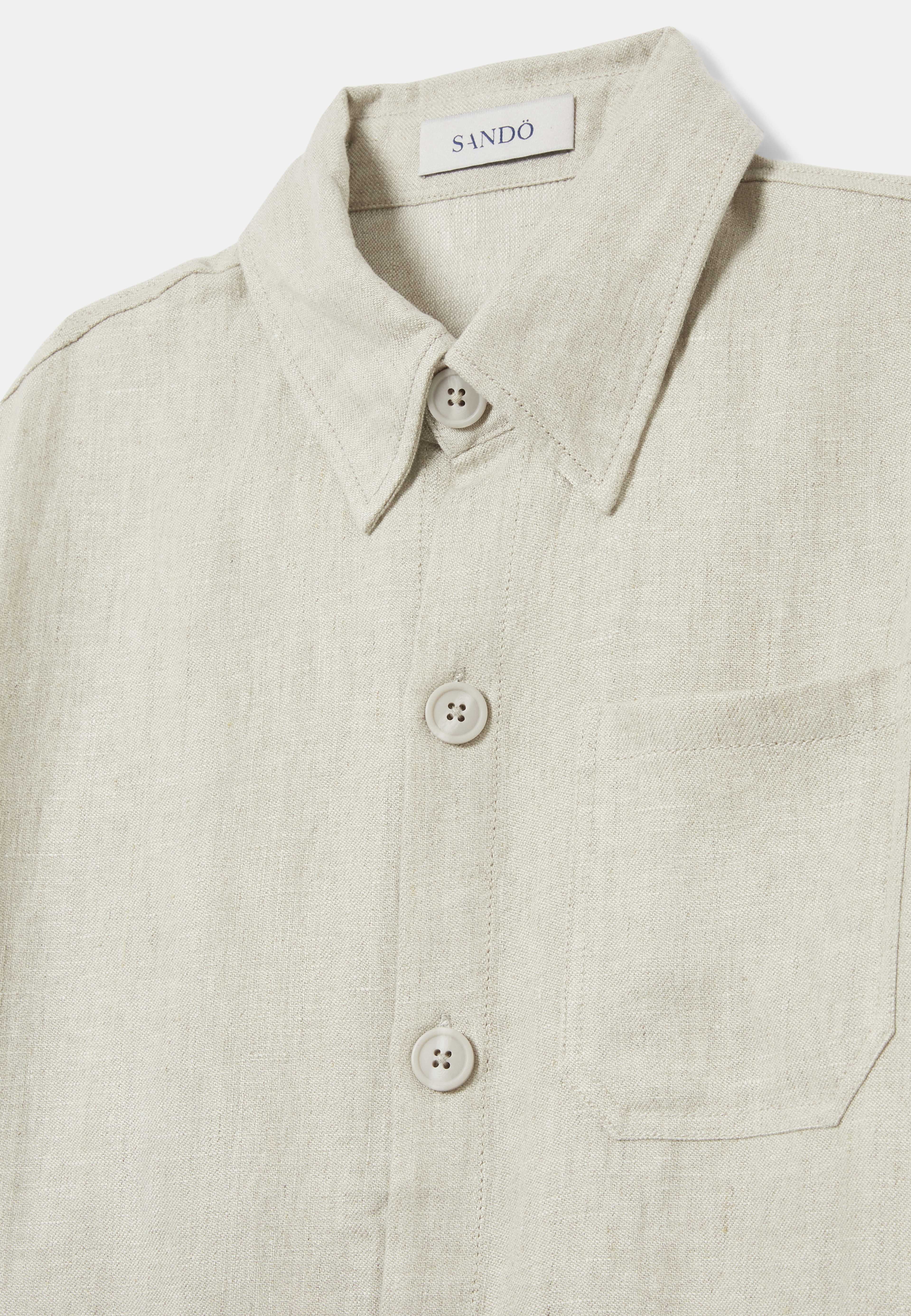 Overshirt i linne ZIAD