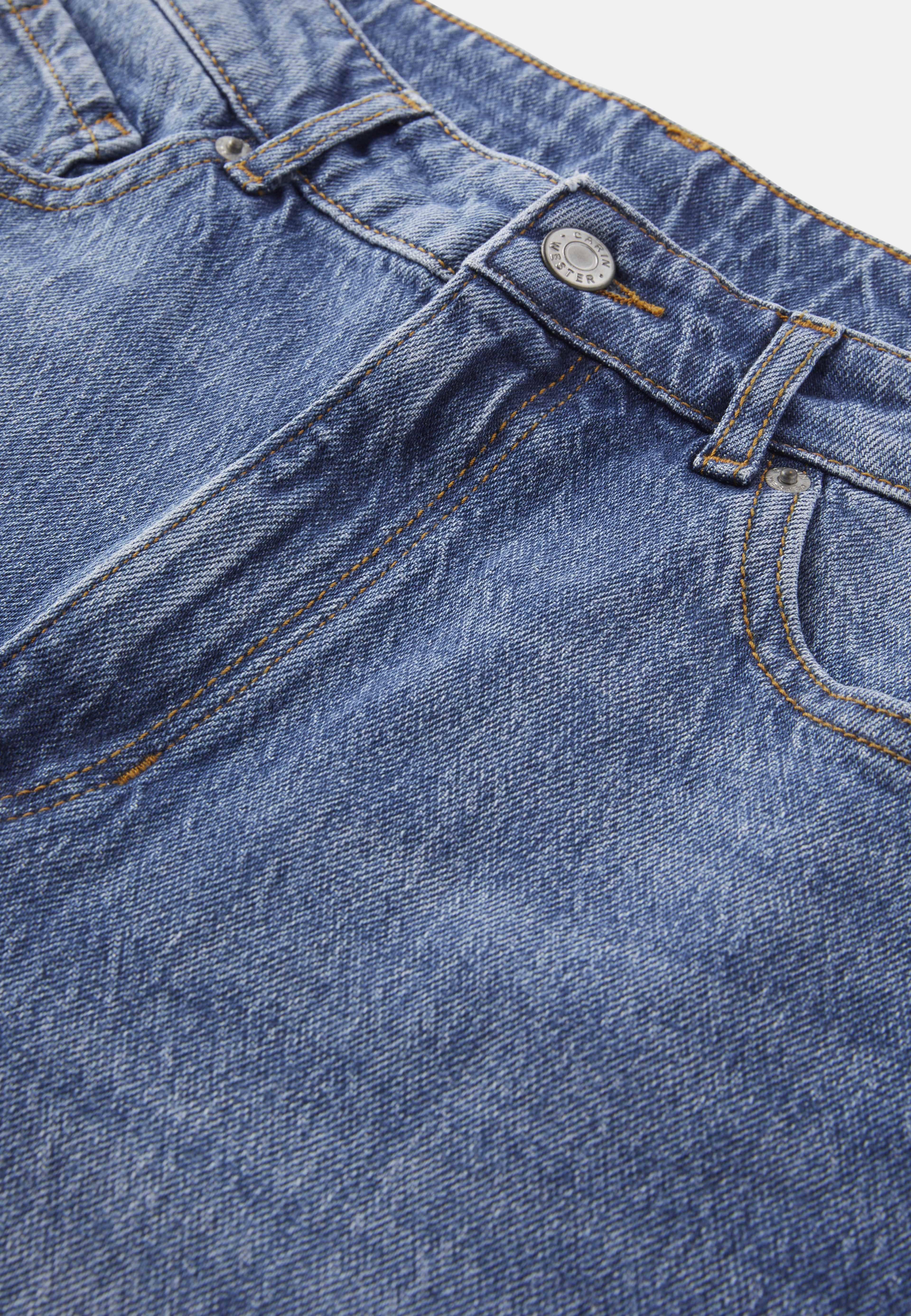 Raka jeans med hög midja CINDY