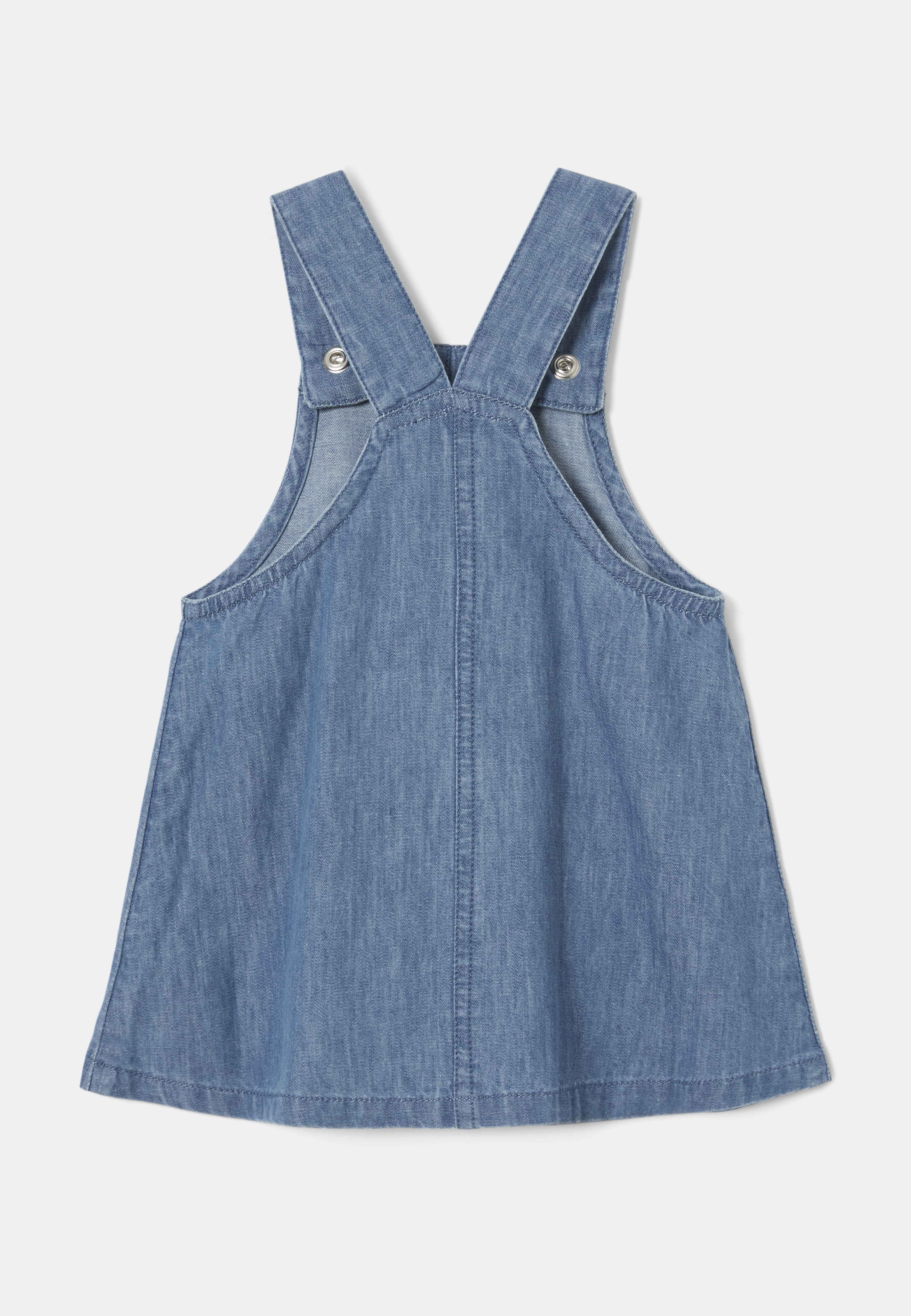 Denimklänning med broderi DOLLI