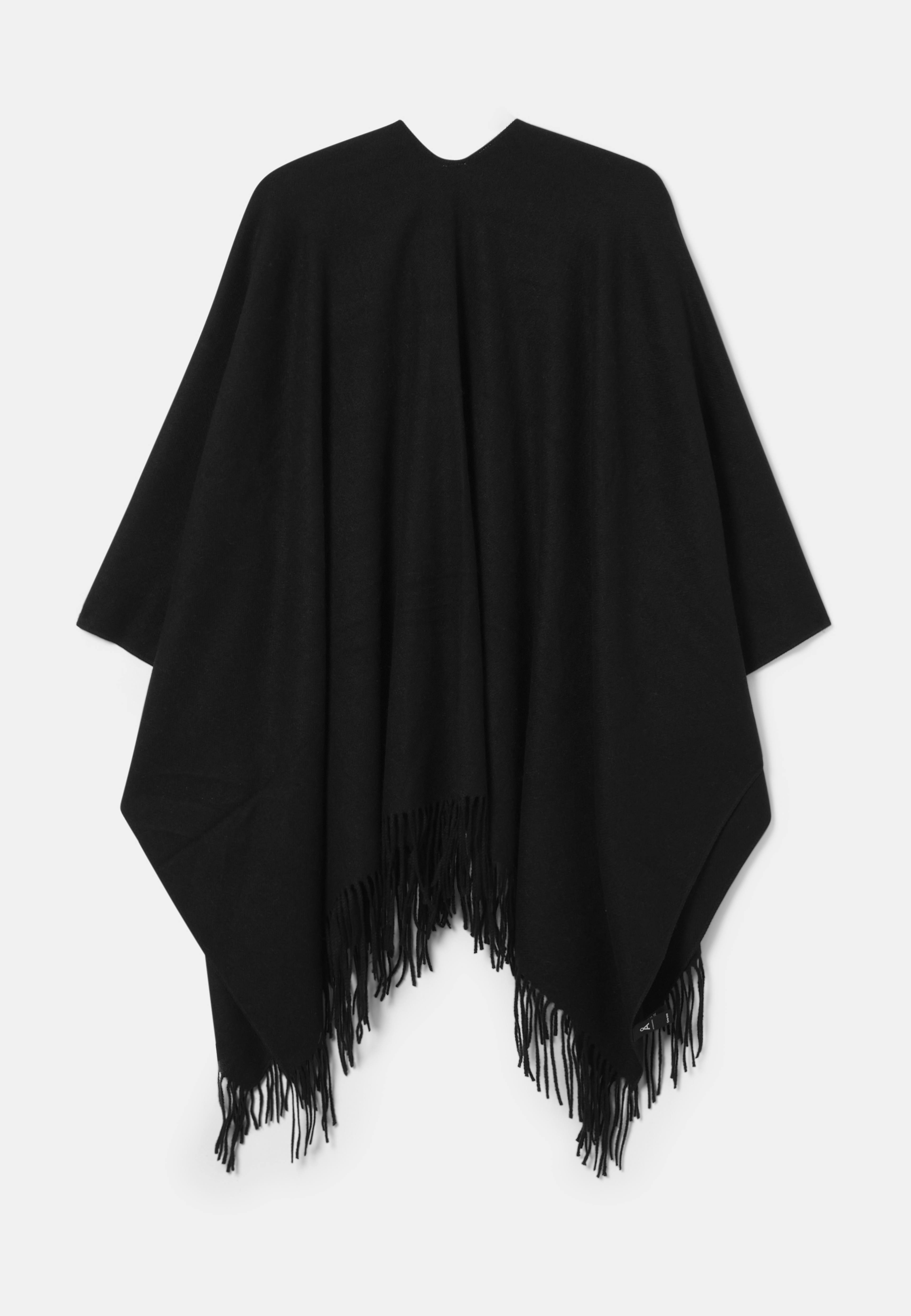 Poncho med fransar MILLA