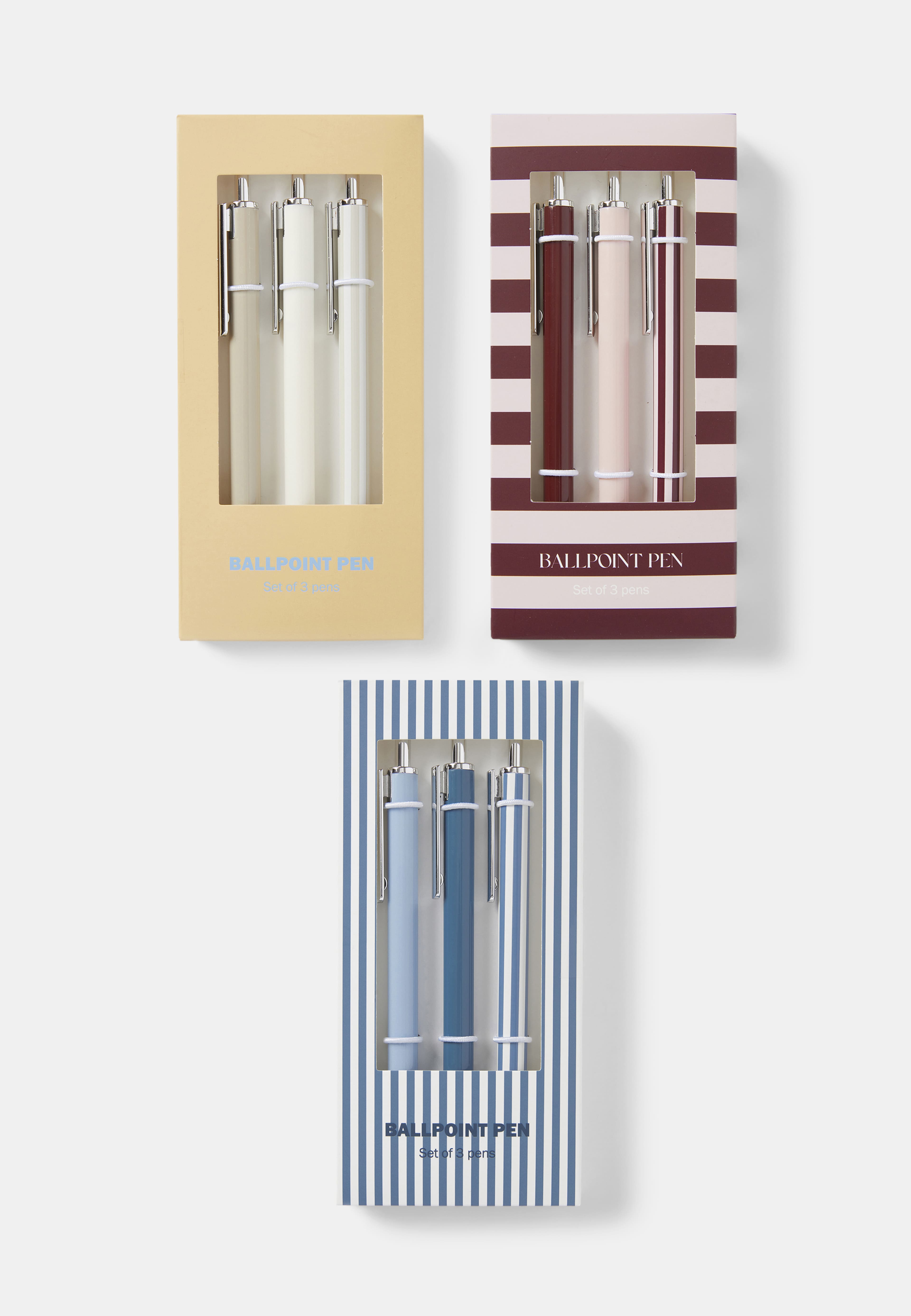 Kulspetspenna KIT, 3-pack
