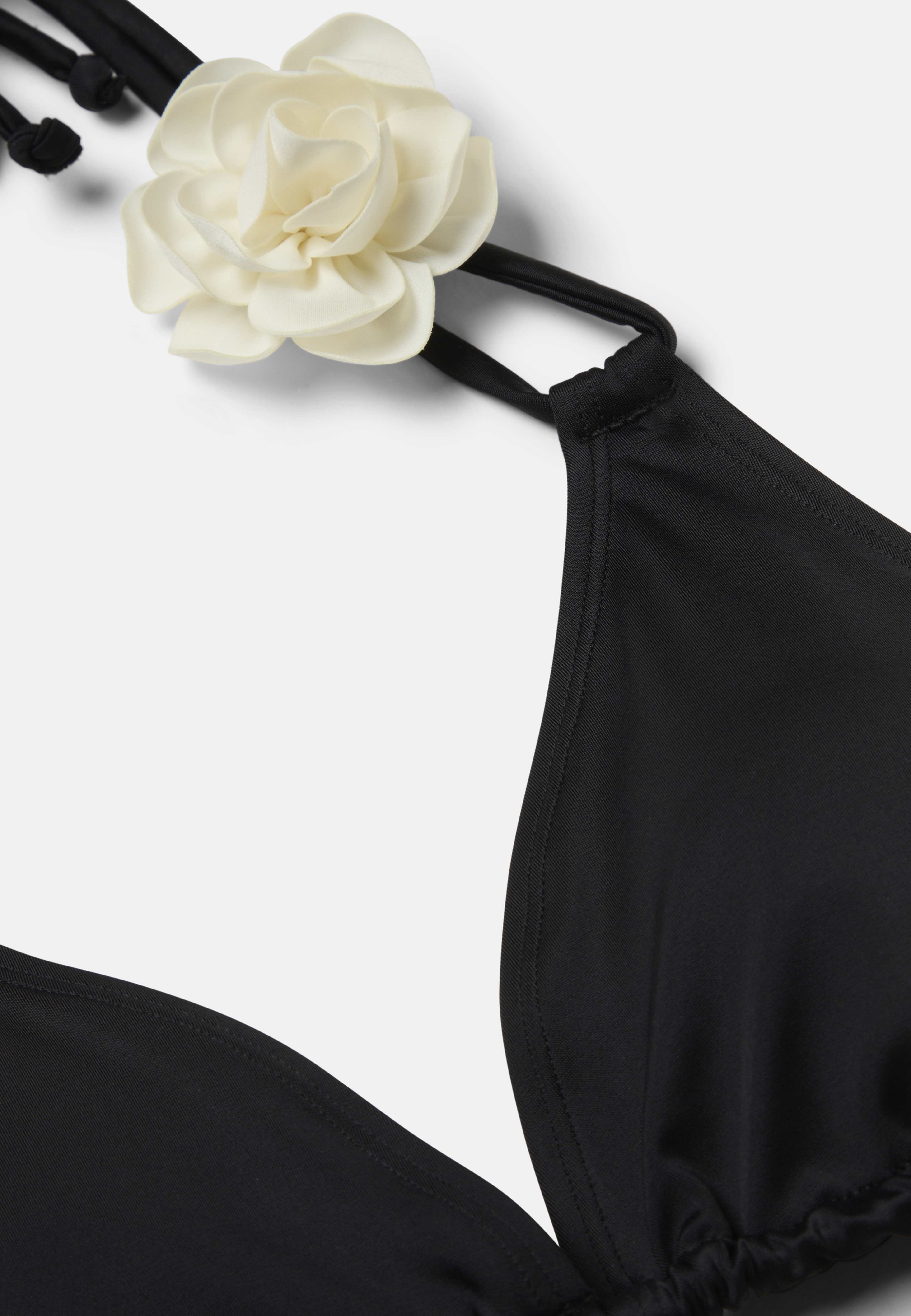 Bikinitopp med blomma ROSA