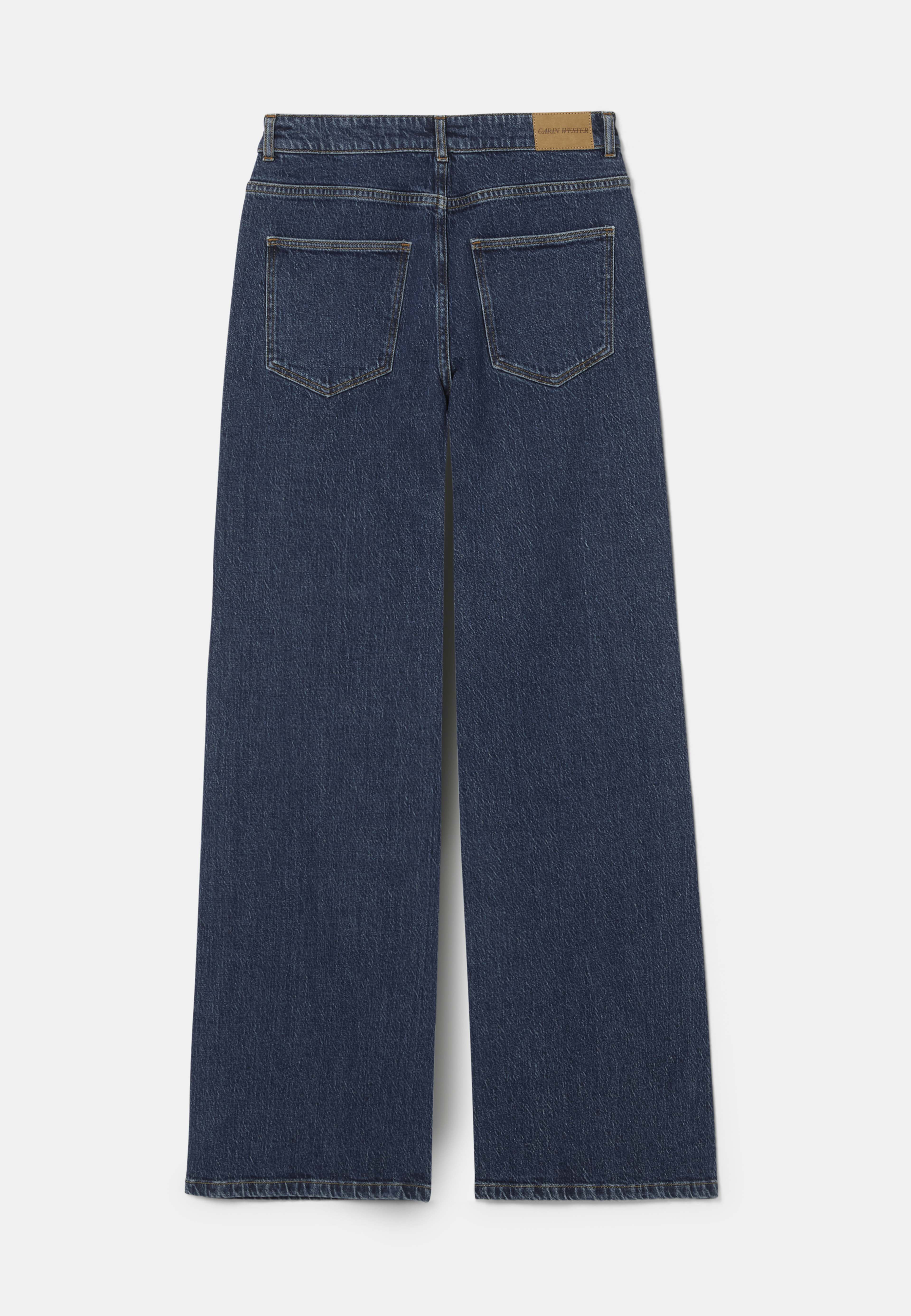 Raka jeans med hög midja CINDY
