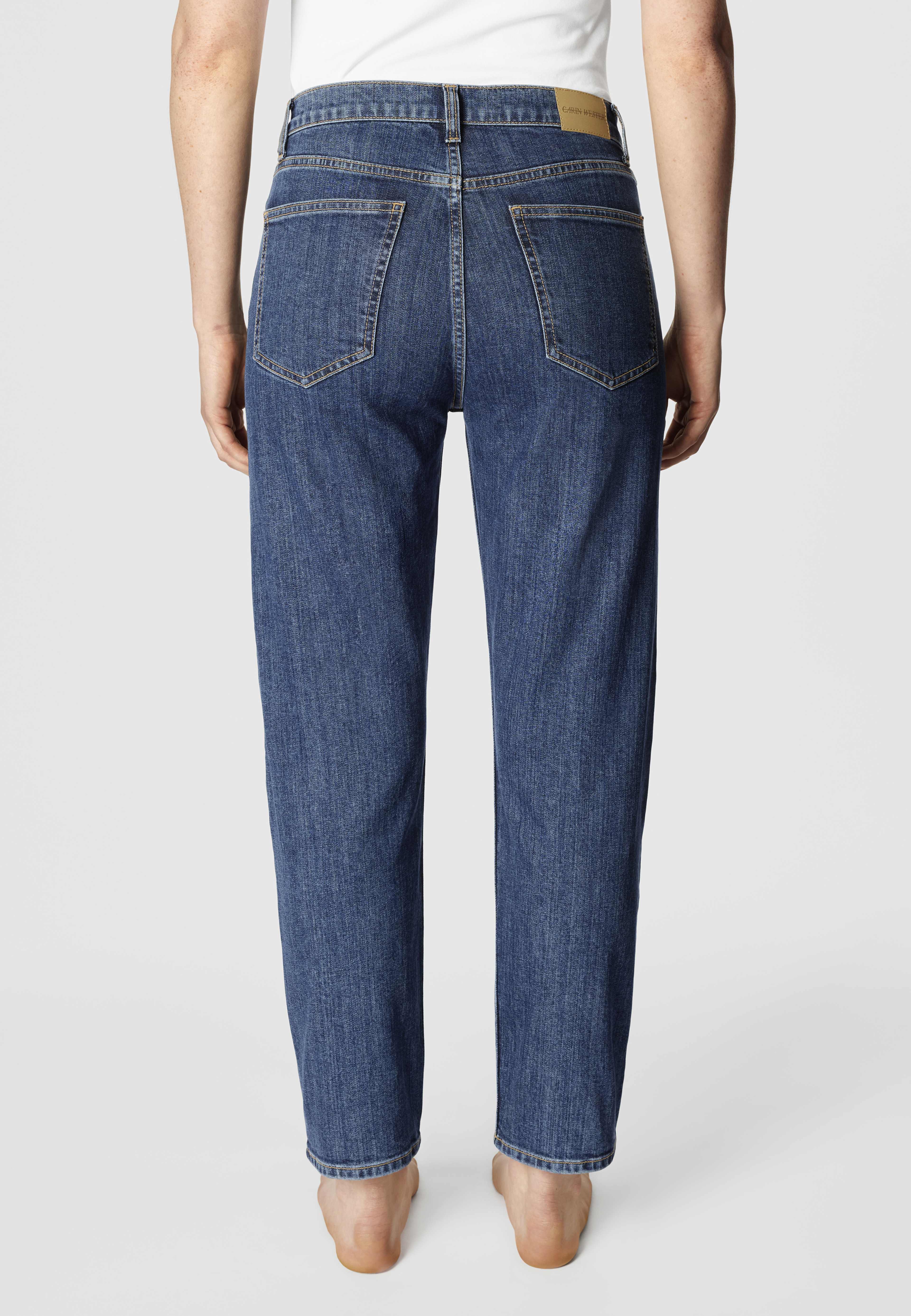 Croppade jeans med rak passform CARA