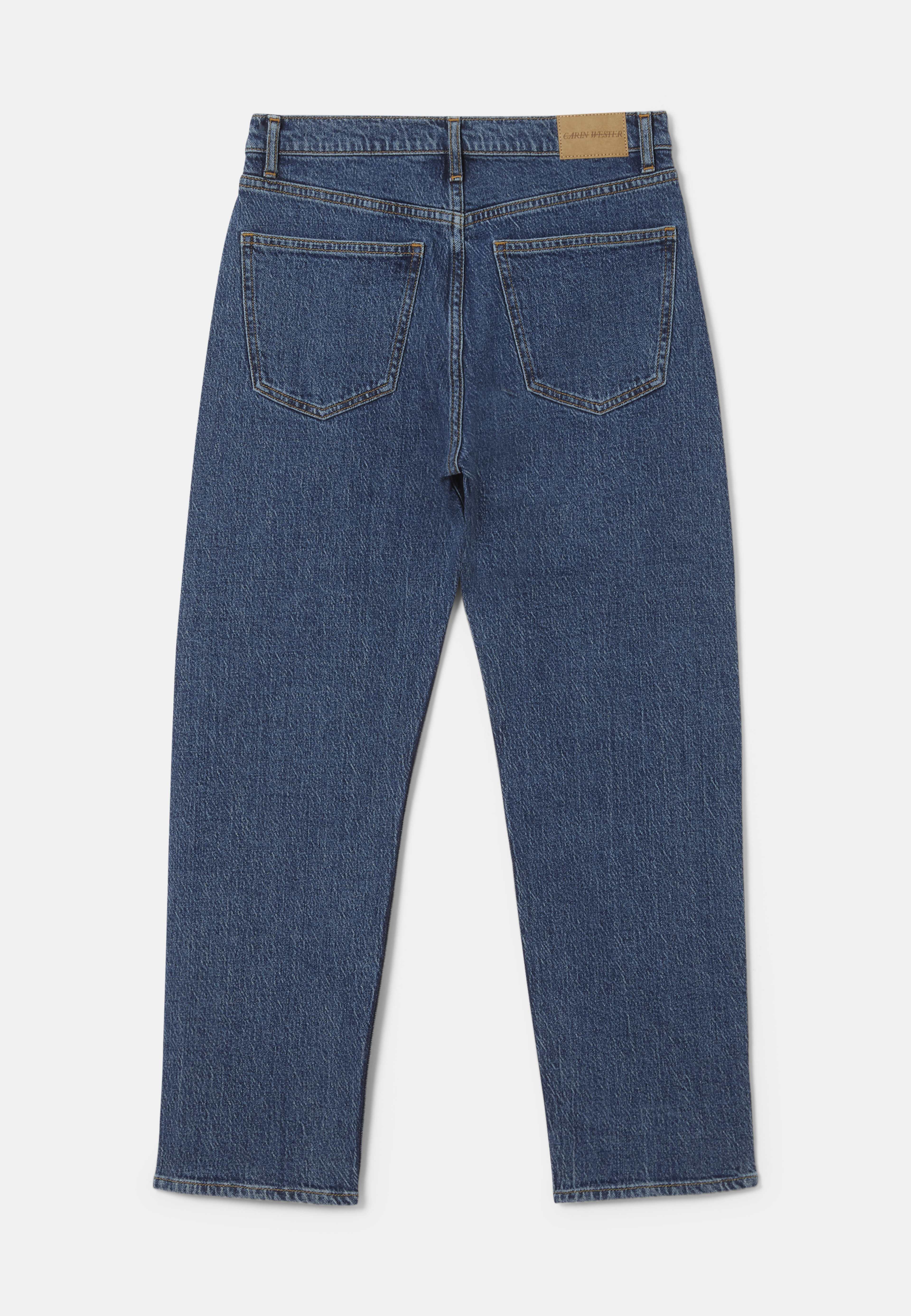 Croppade jeans med rak passform CARA
