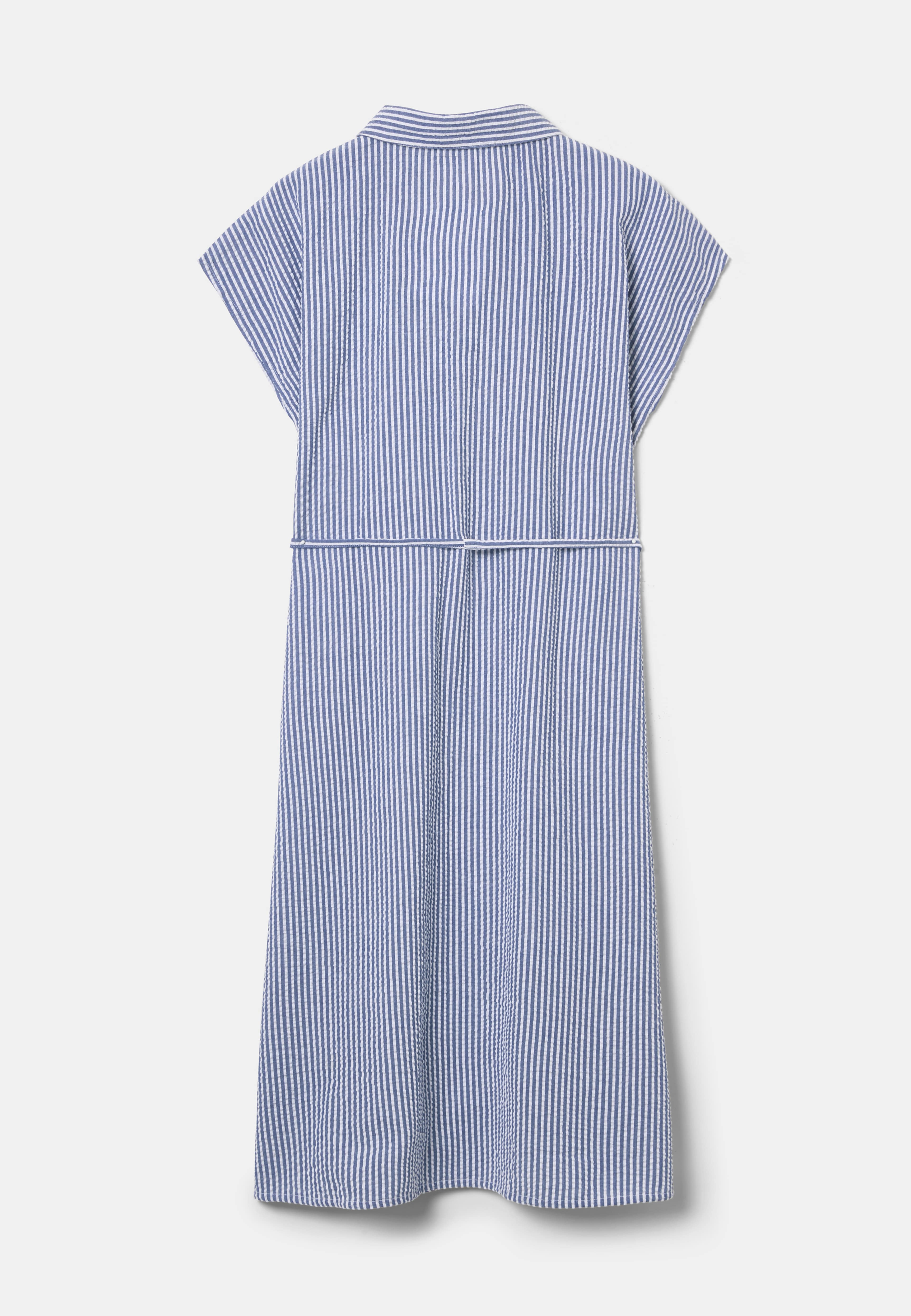 Skjortklänning i bäckebölja OLIVIA, från Å WOMAN, i färgen Blue Stripe. Klicka för att öppna bilden i stort format