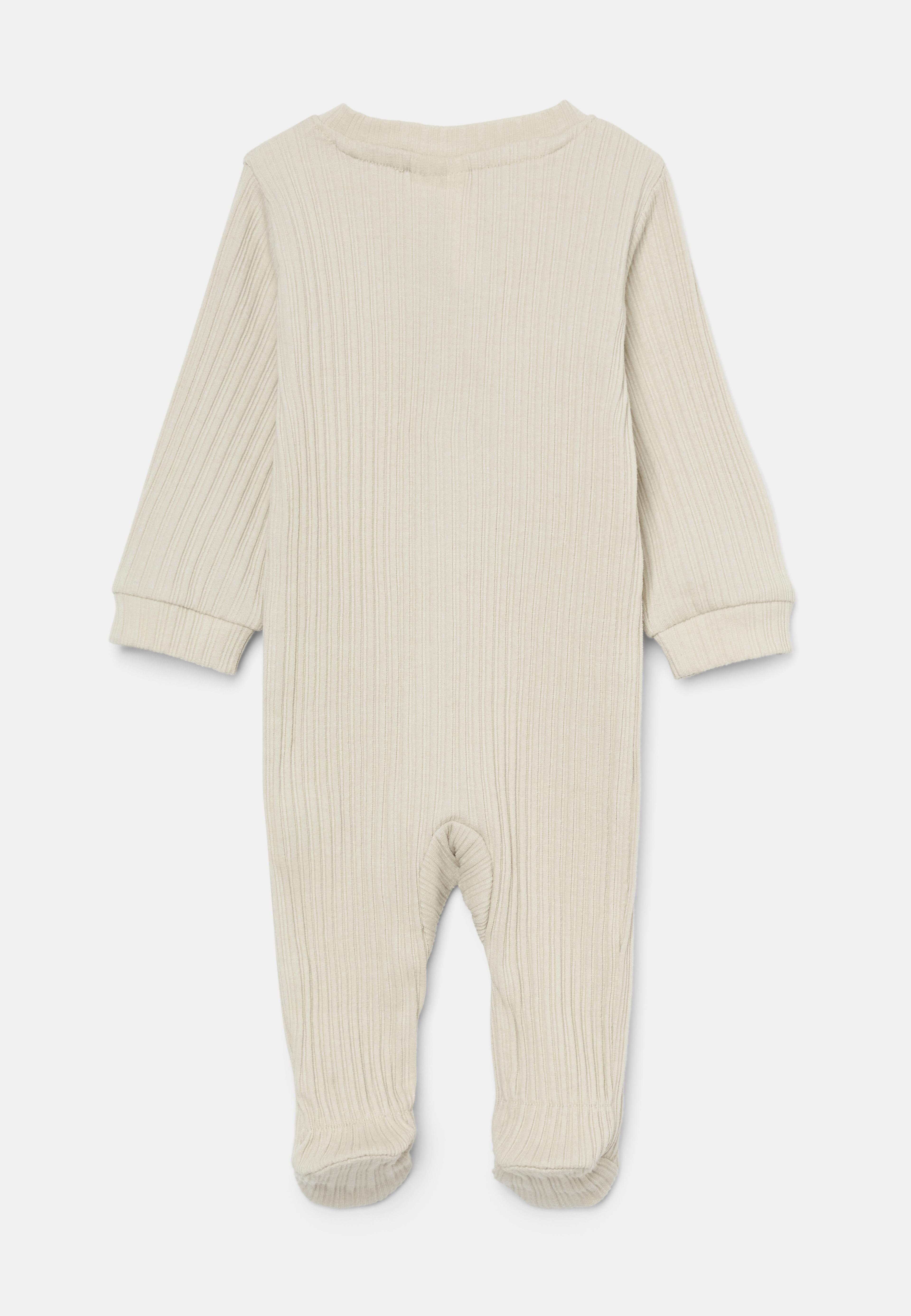 Ribbad pyjamas med tryckknappar JESSIE