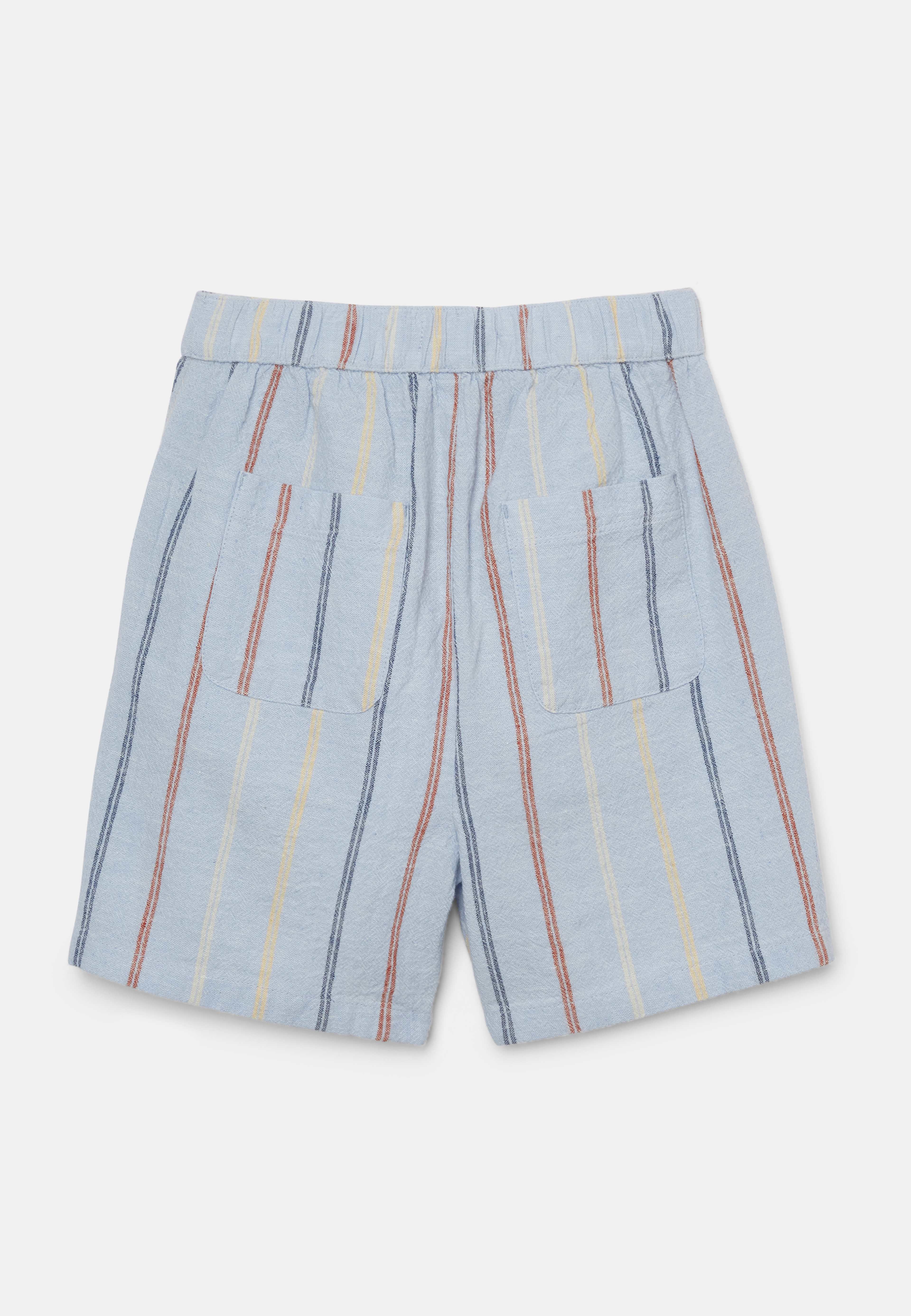Randiga shorts i linnemix SIGGE