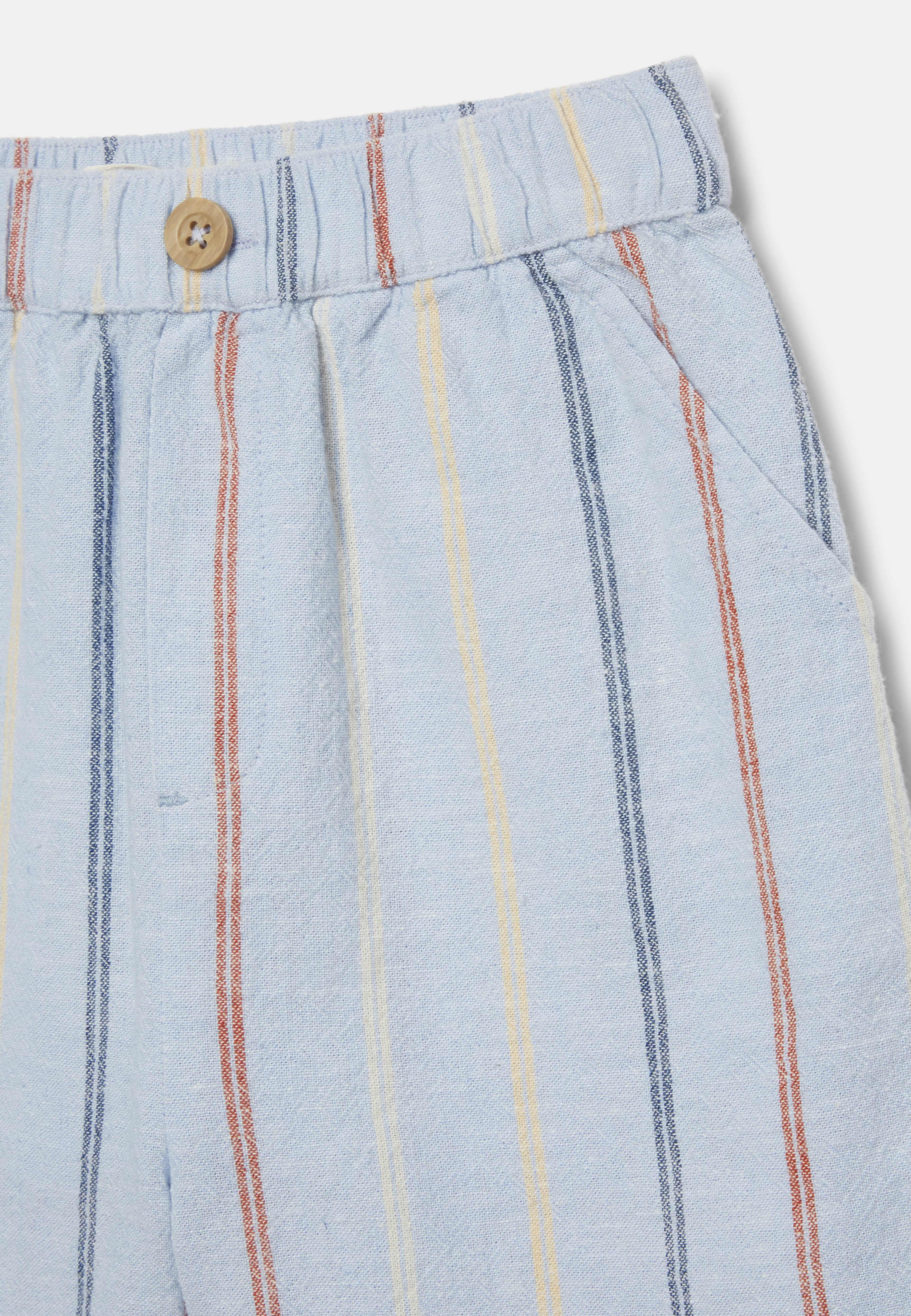 Randiga shorts i linnemix SIGGE