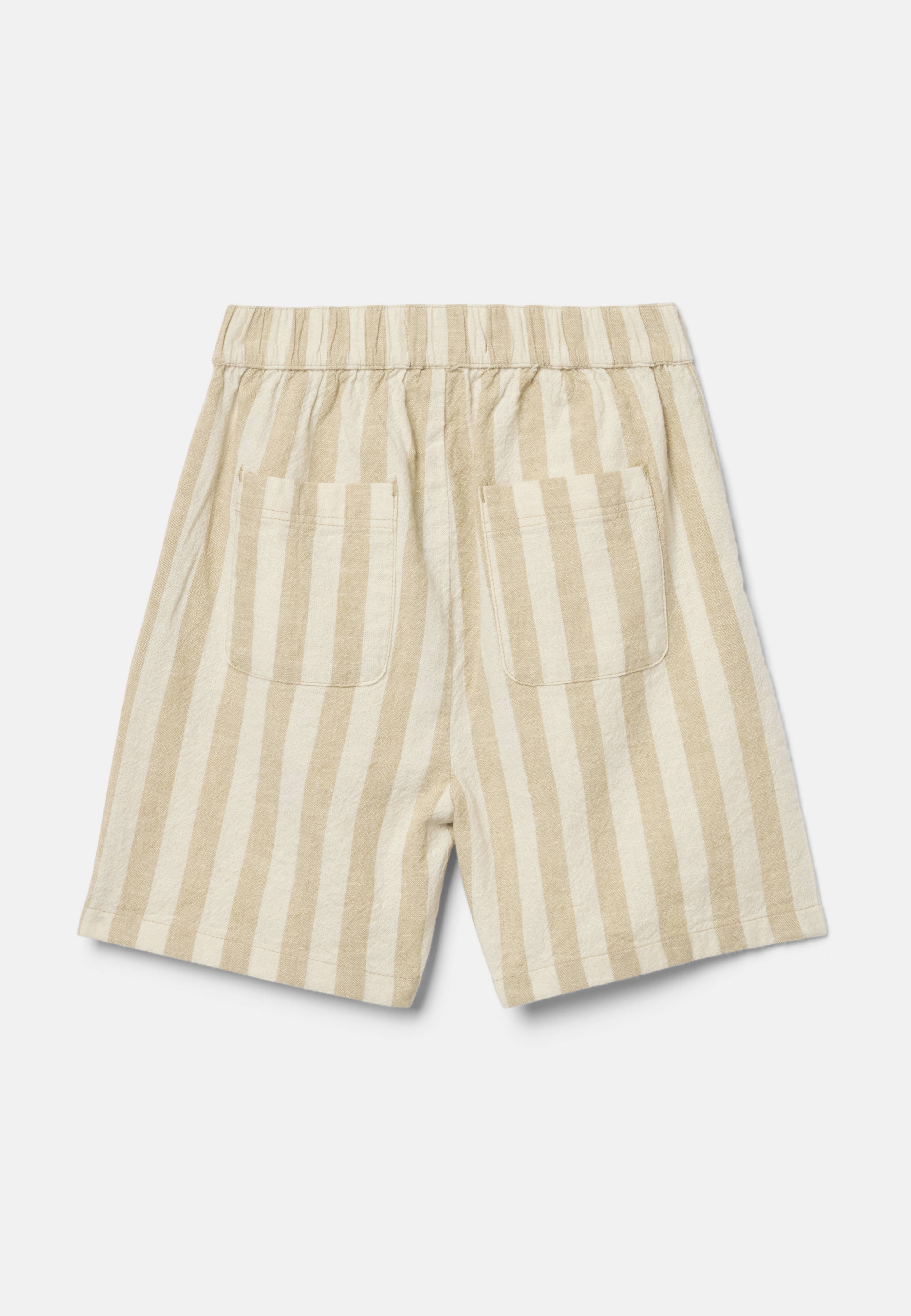 Randiga shorts i linnemix SIGGE