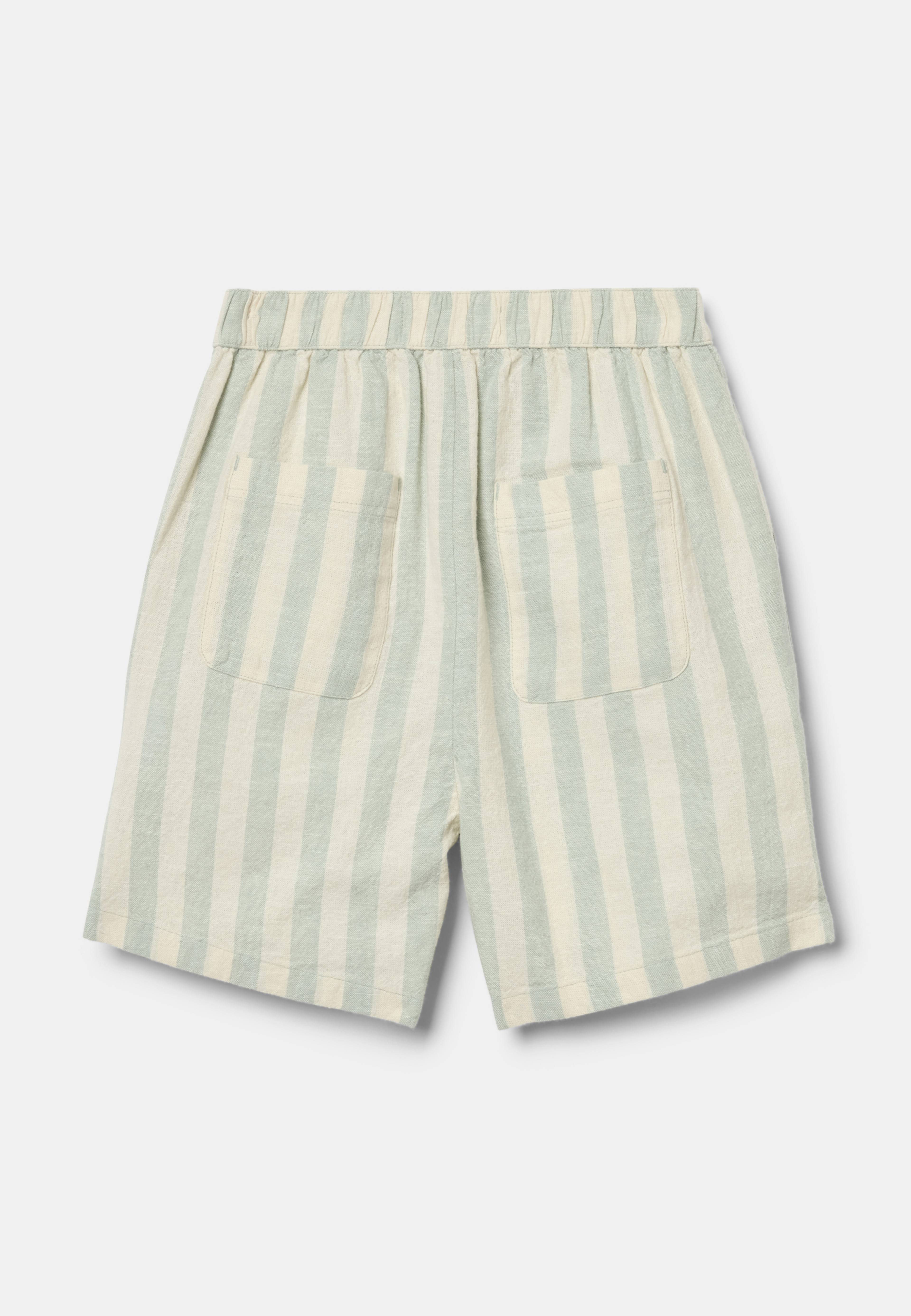 Randiga shorts i linnemix SIGGE