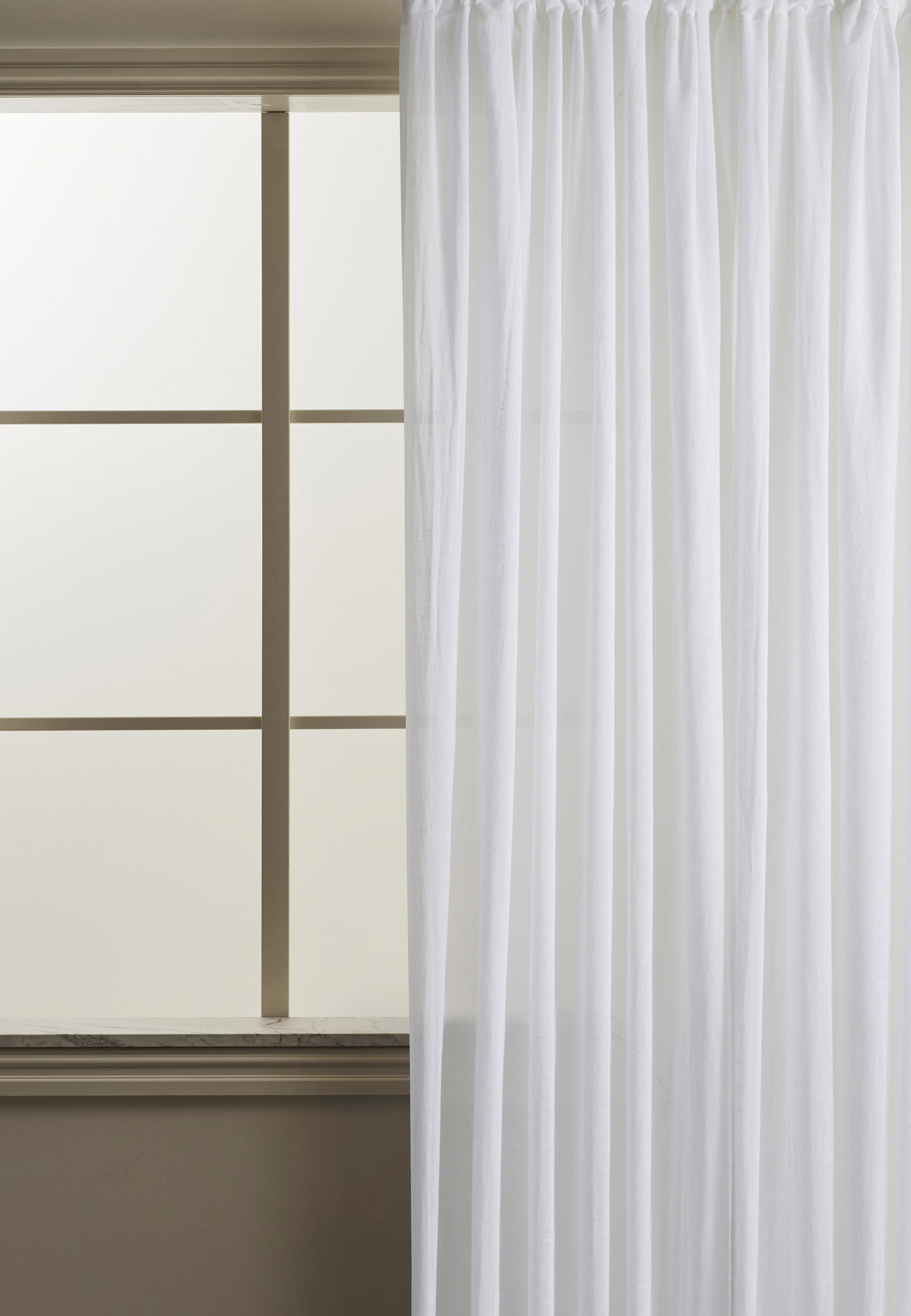 Gardin i linnemix MAJA 130x250 cm, 2-pack