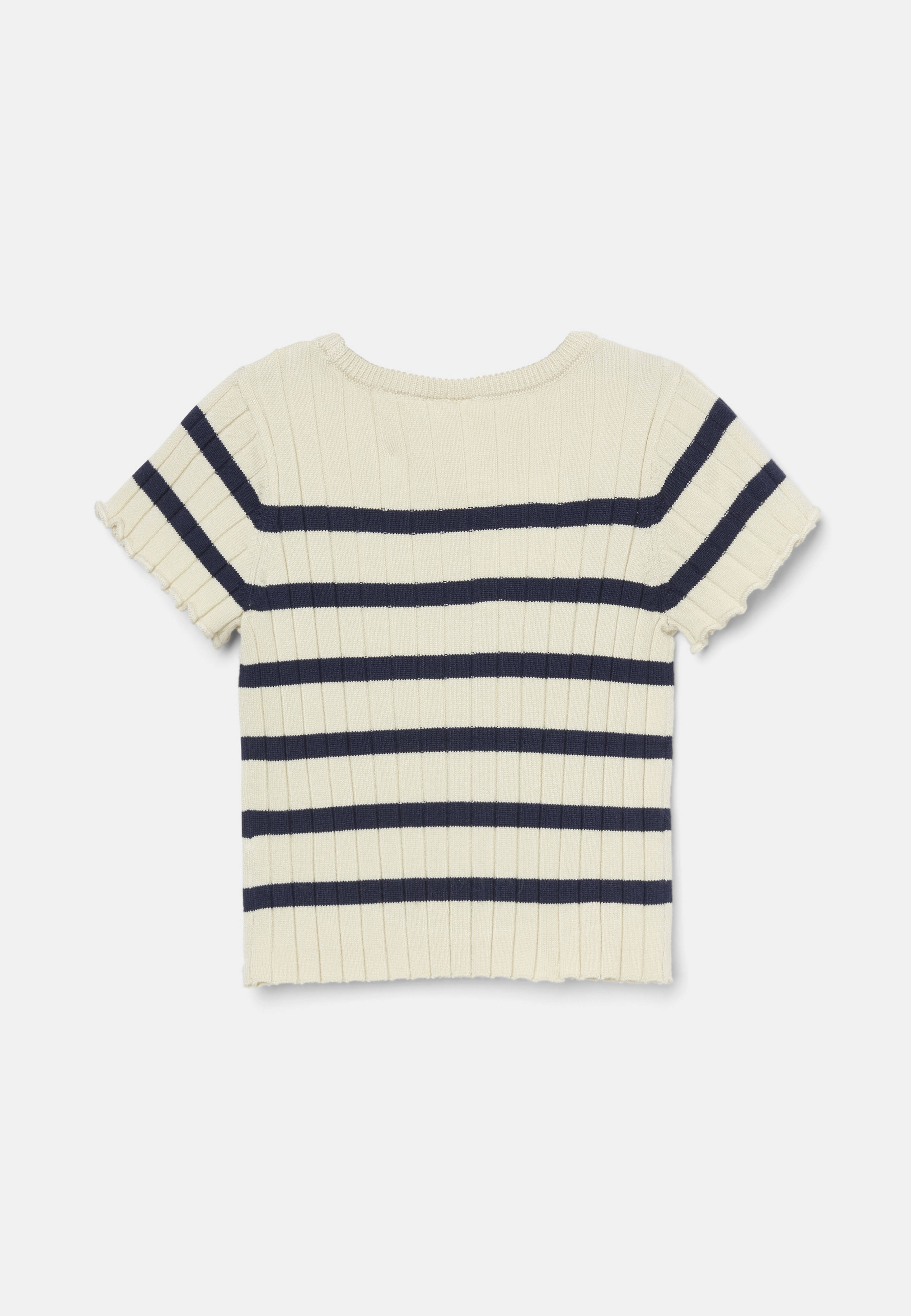 Ribbstickad topp för baby BETTY
