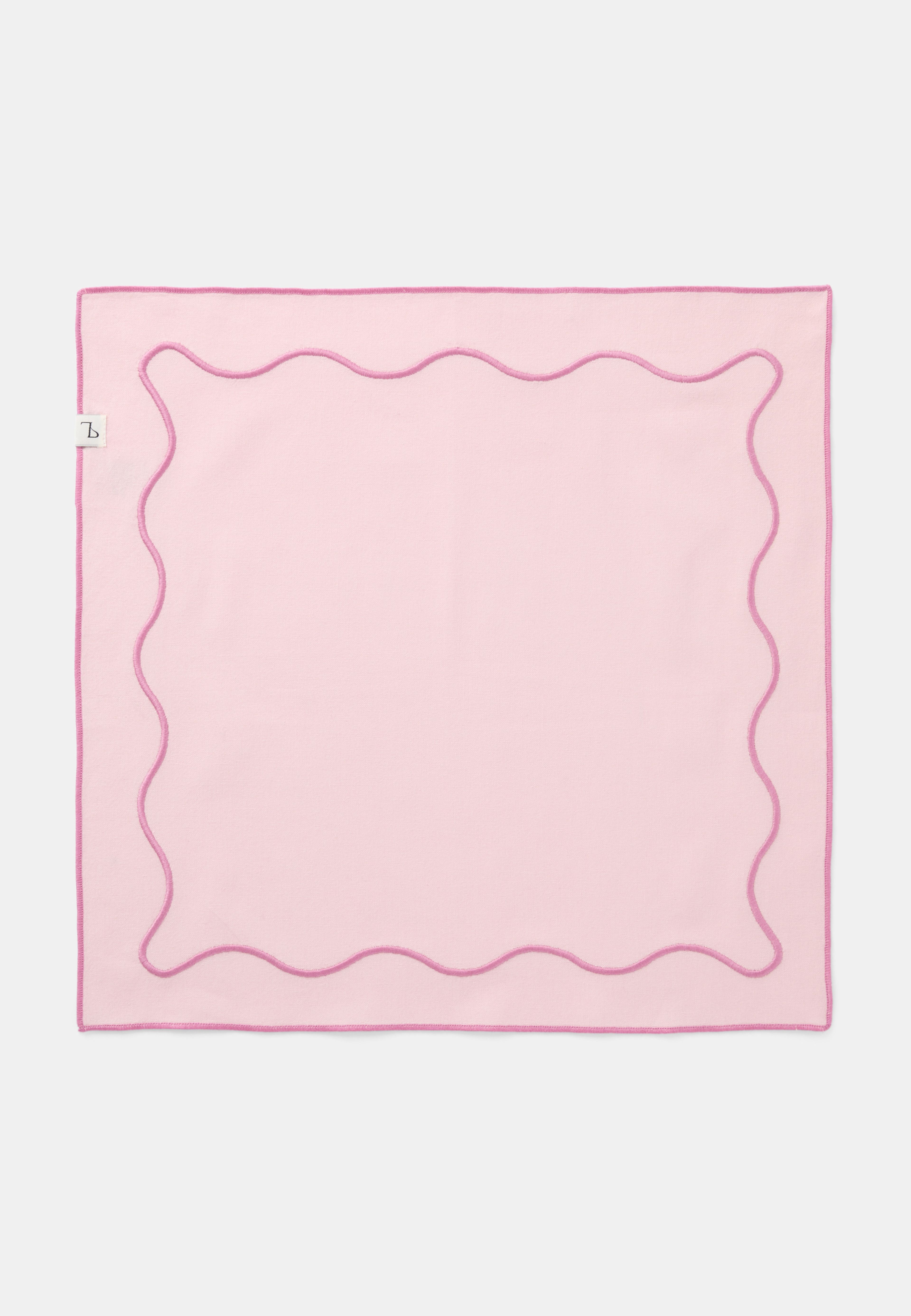 Bomullsservetter med broderi, 2-pack