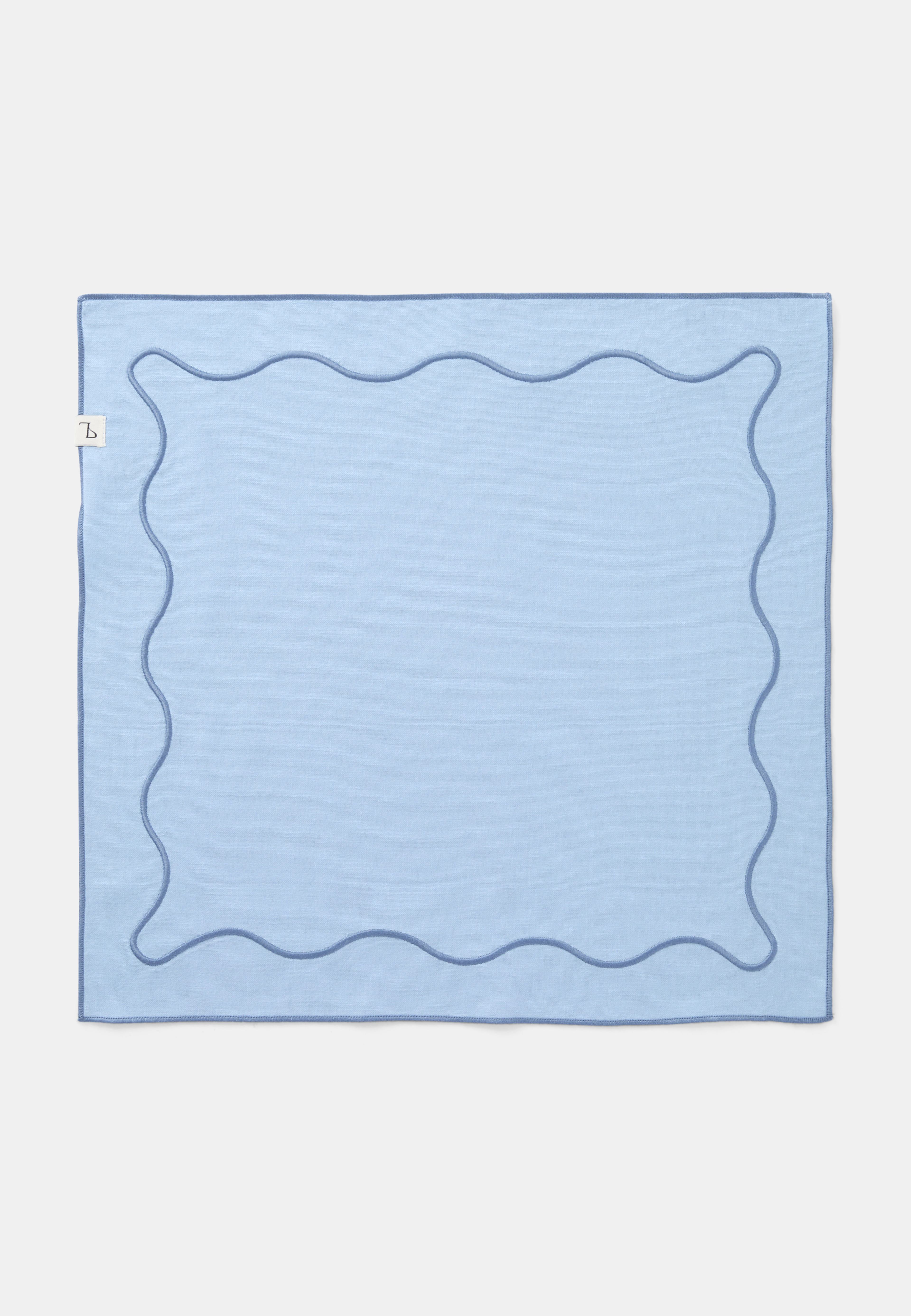 Bomullsservetter med broderi, 2-pack