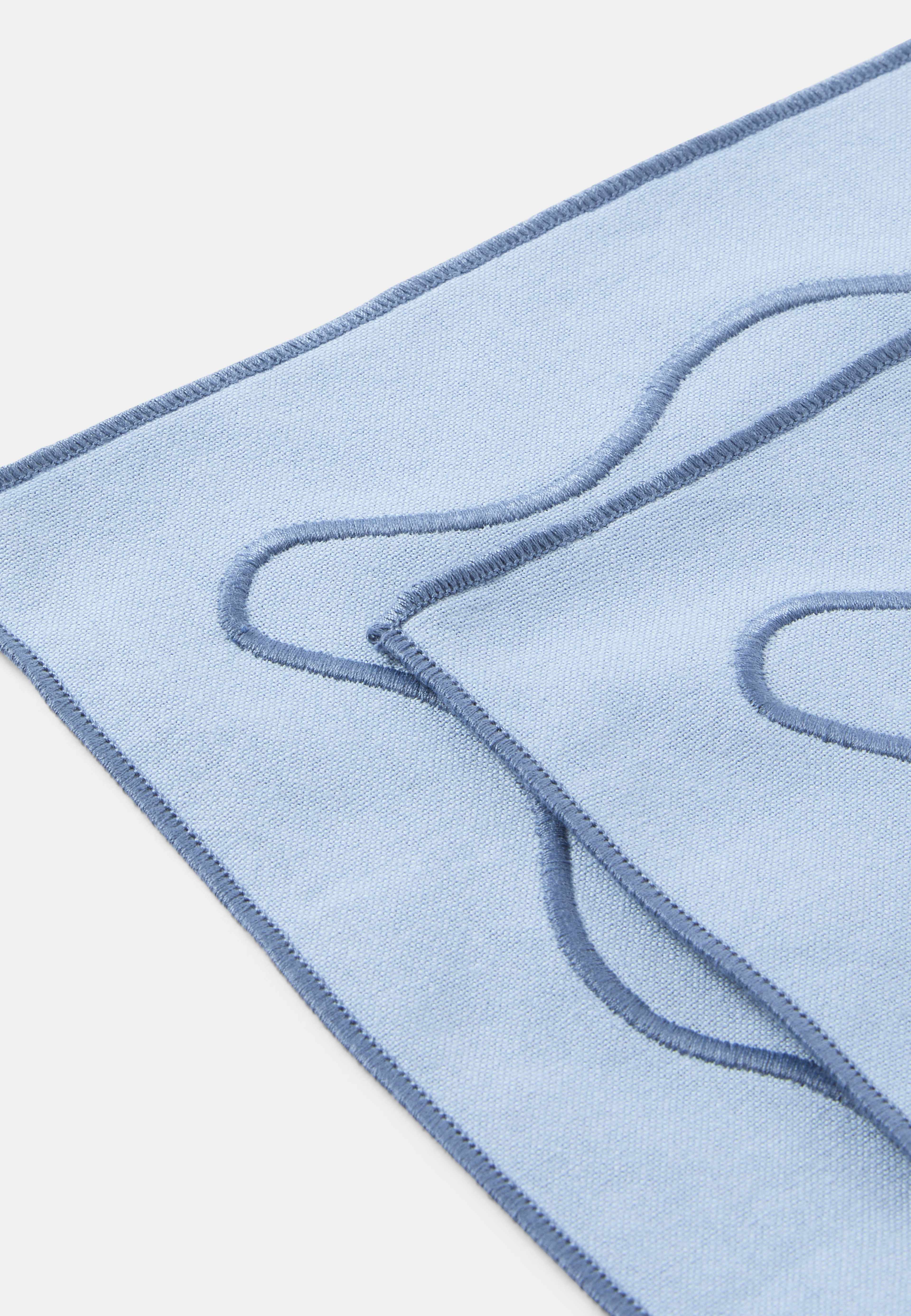Bomullsservetter med broderi, 2-pack