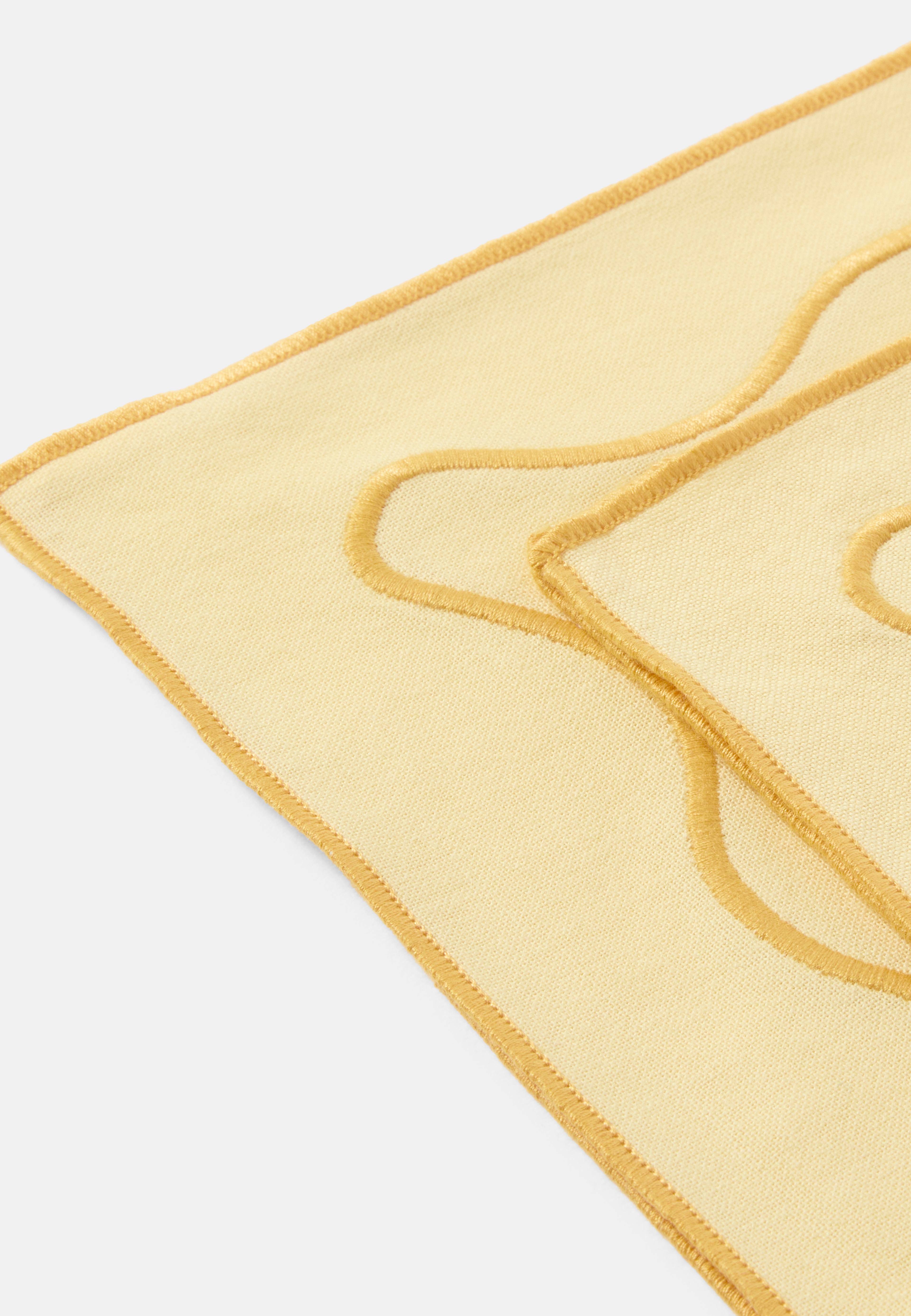 Bomullsservetter med broderi, 2-pack