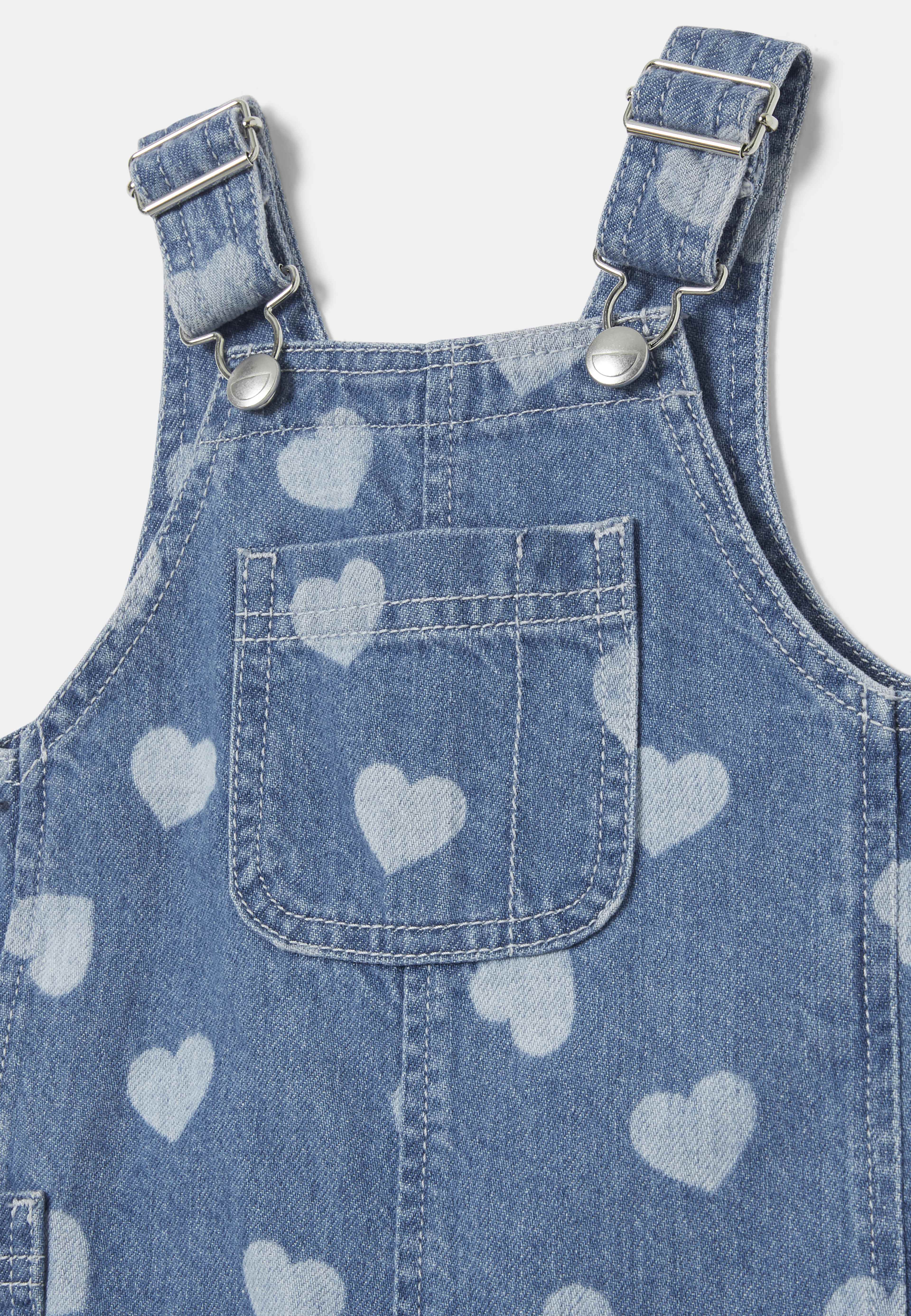 Hängselbyxor i denim BLAIR