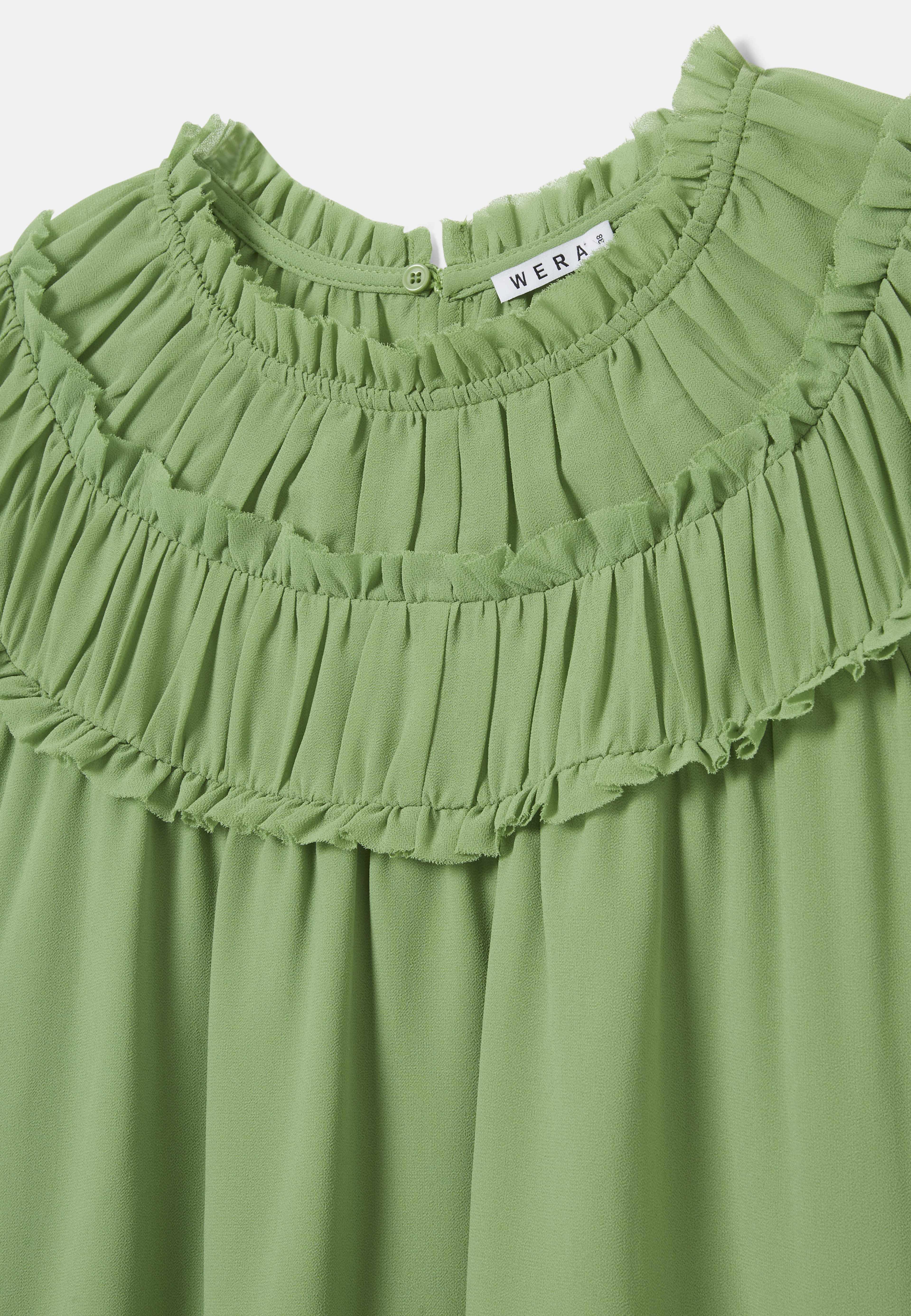 Blus med volang NOEMI