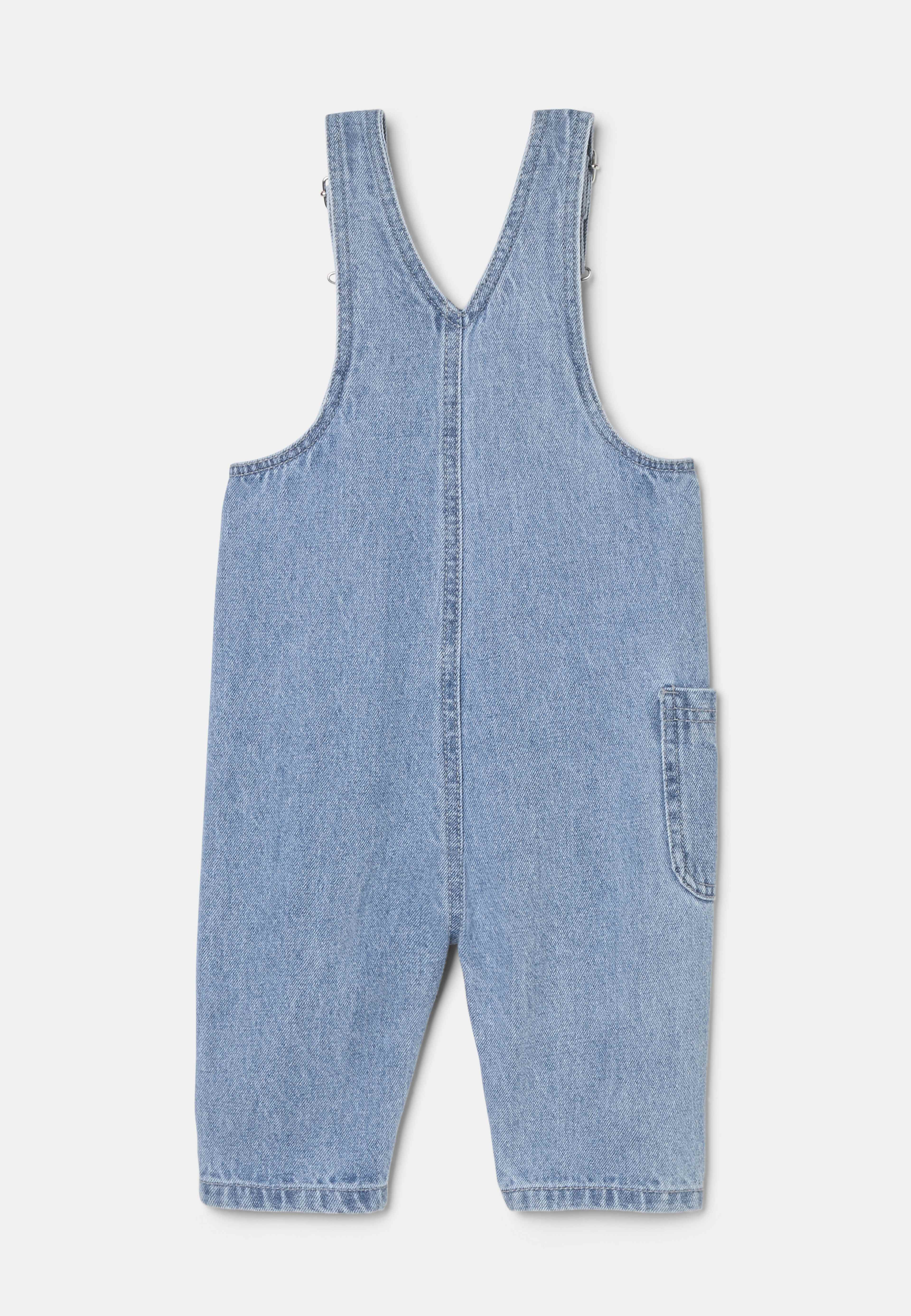 Hängselbyxor i denim BLAIR