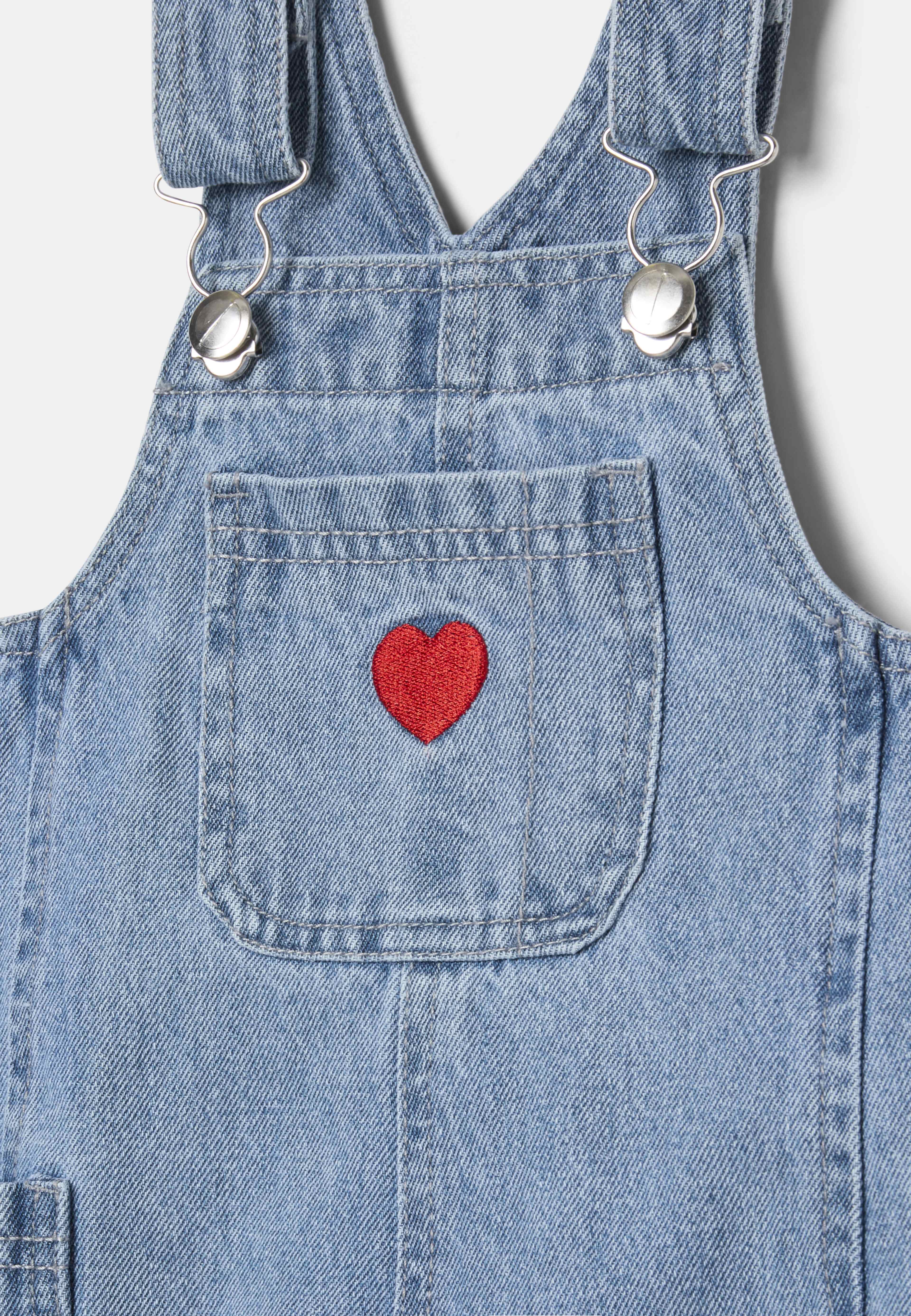 Hängselbyxor i denim BLAIR