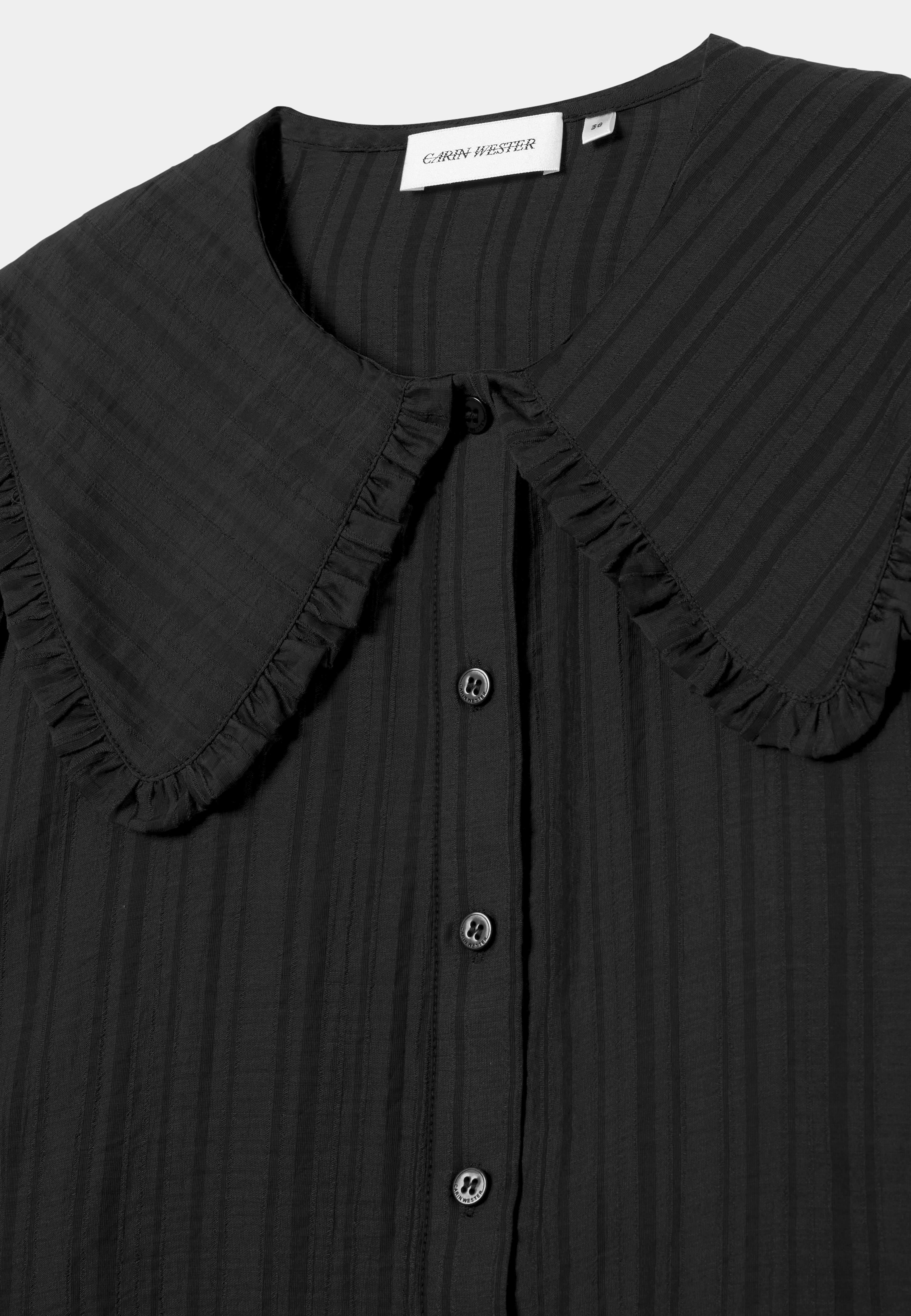 Blus med volangkrage ANELLA