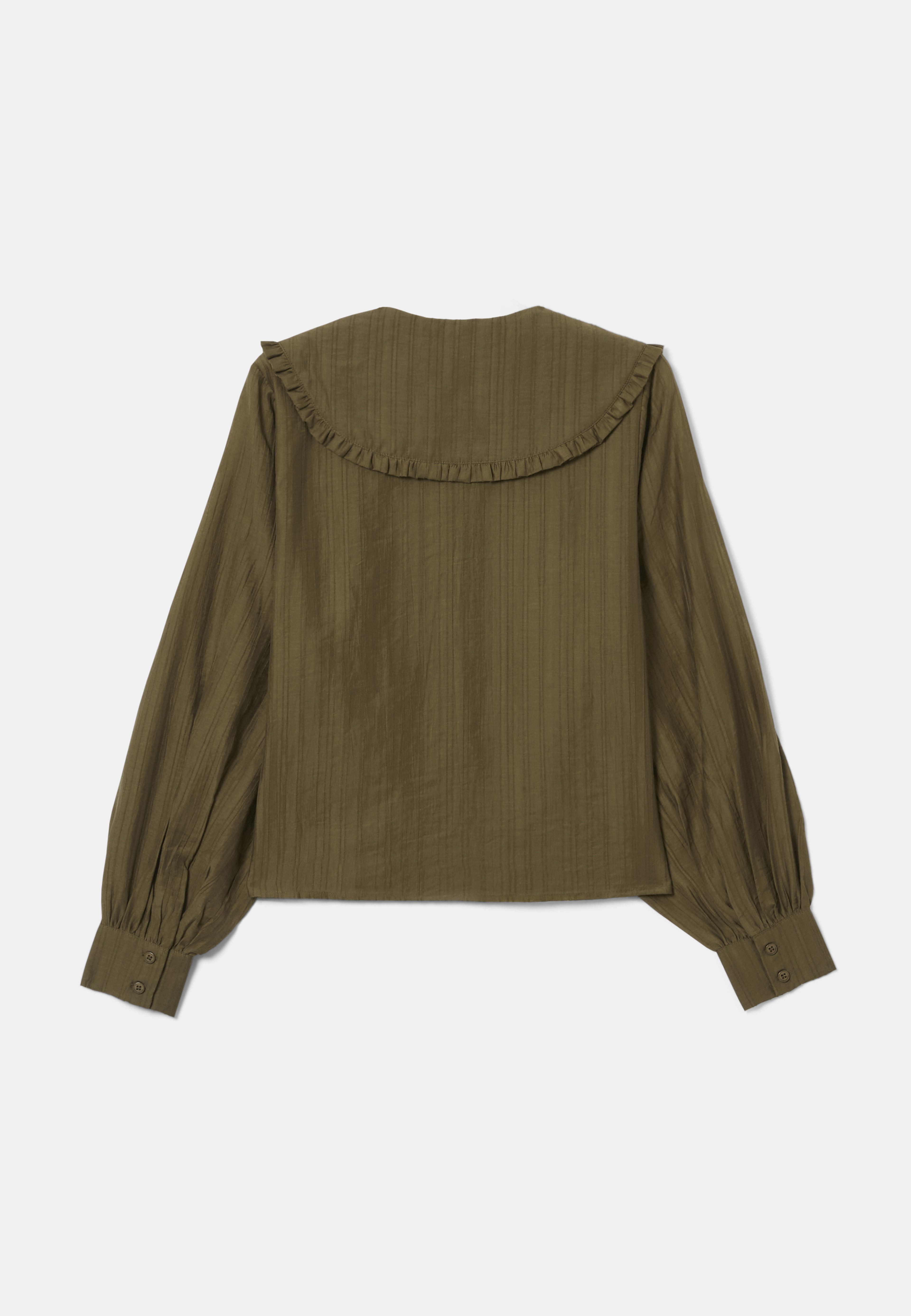 Blus med volangkrage ANELLA