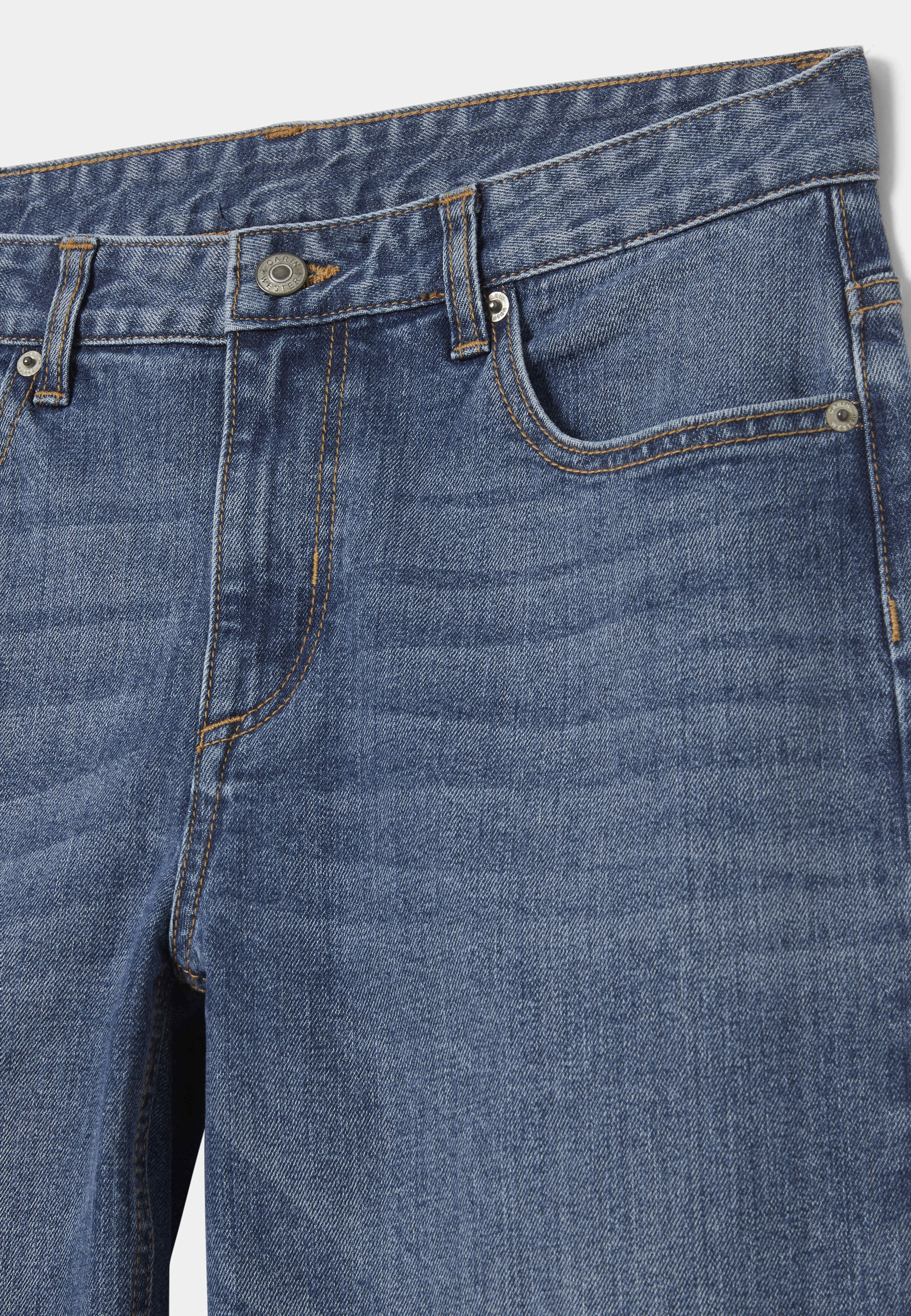 Croppade jeans med raka ben BROOKE