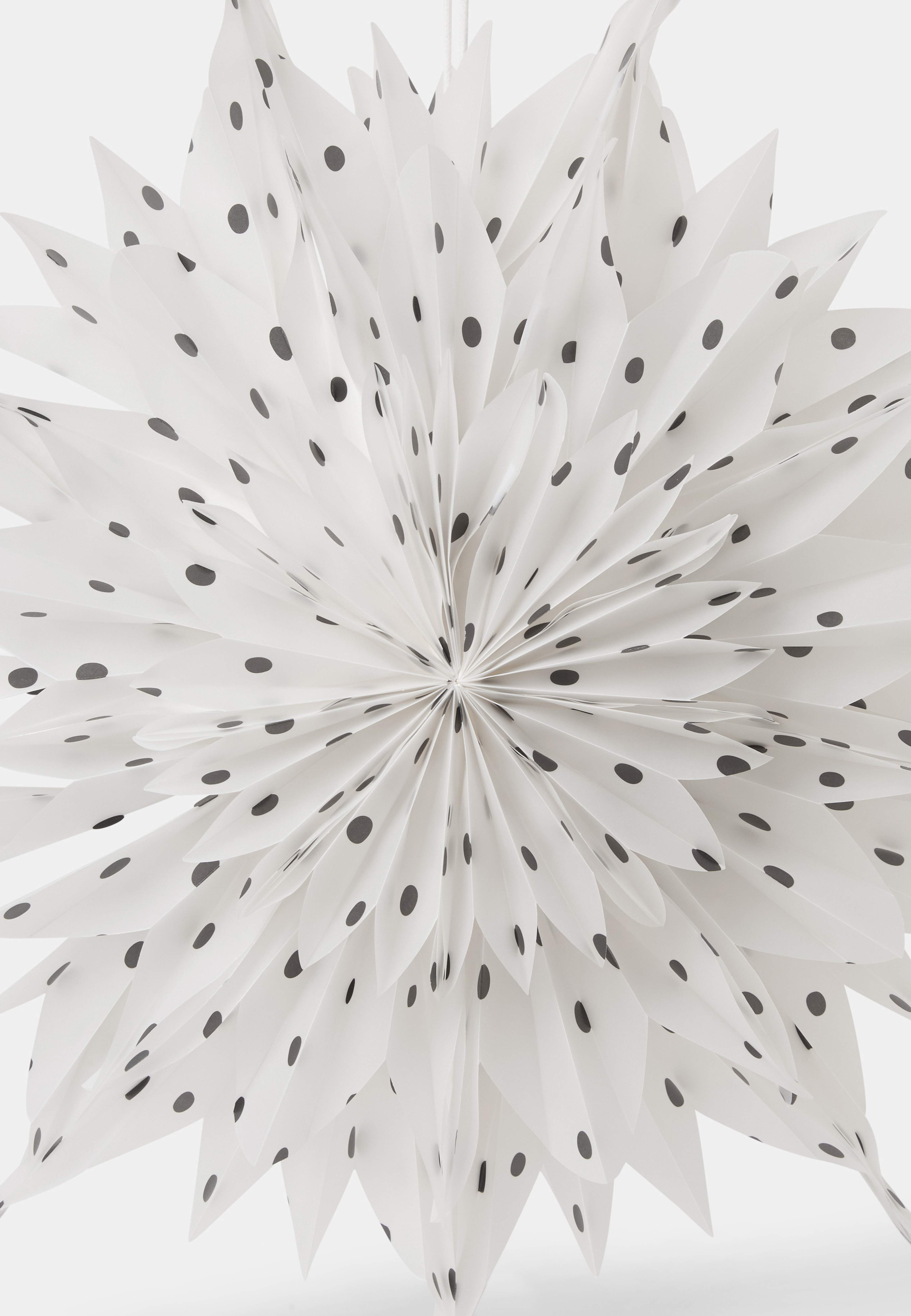 Prickig adventsstjärna EVA 50 cm, från Åhléns Home, i färgen White/ Black. Klicka för att öppna bilden i stort format