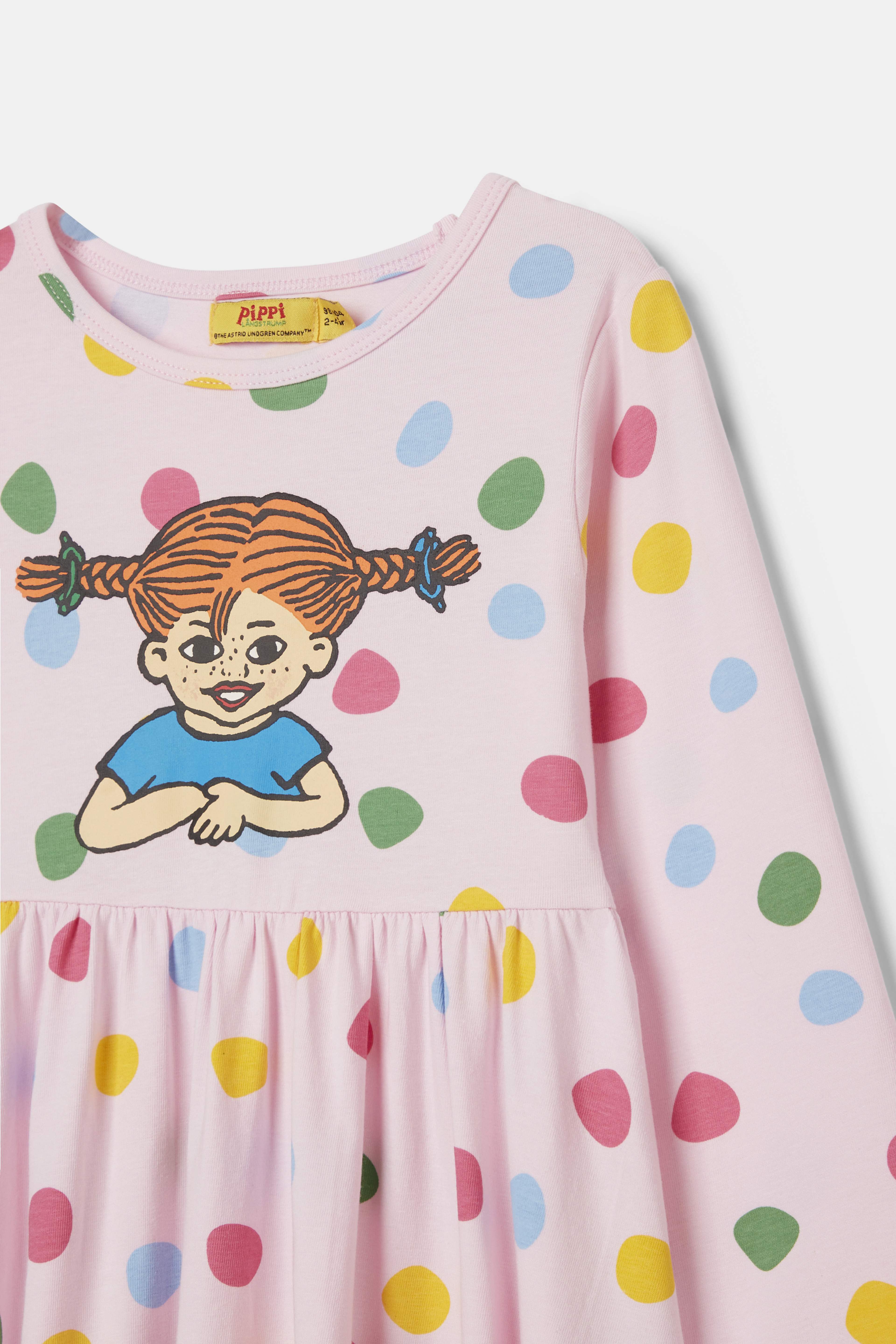 Mönstrad Pippi-klänning ANNIKA